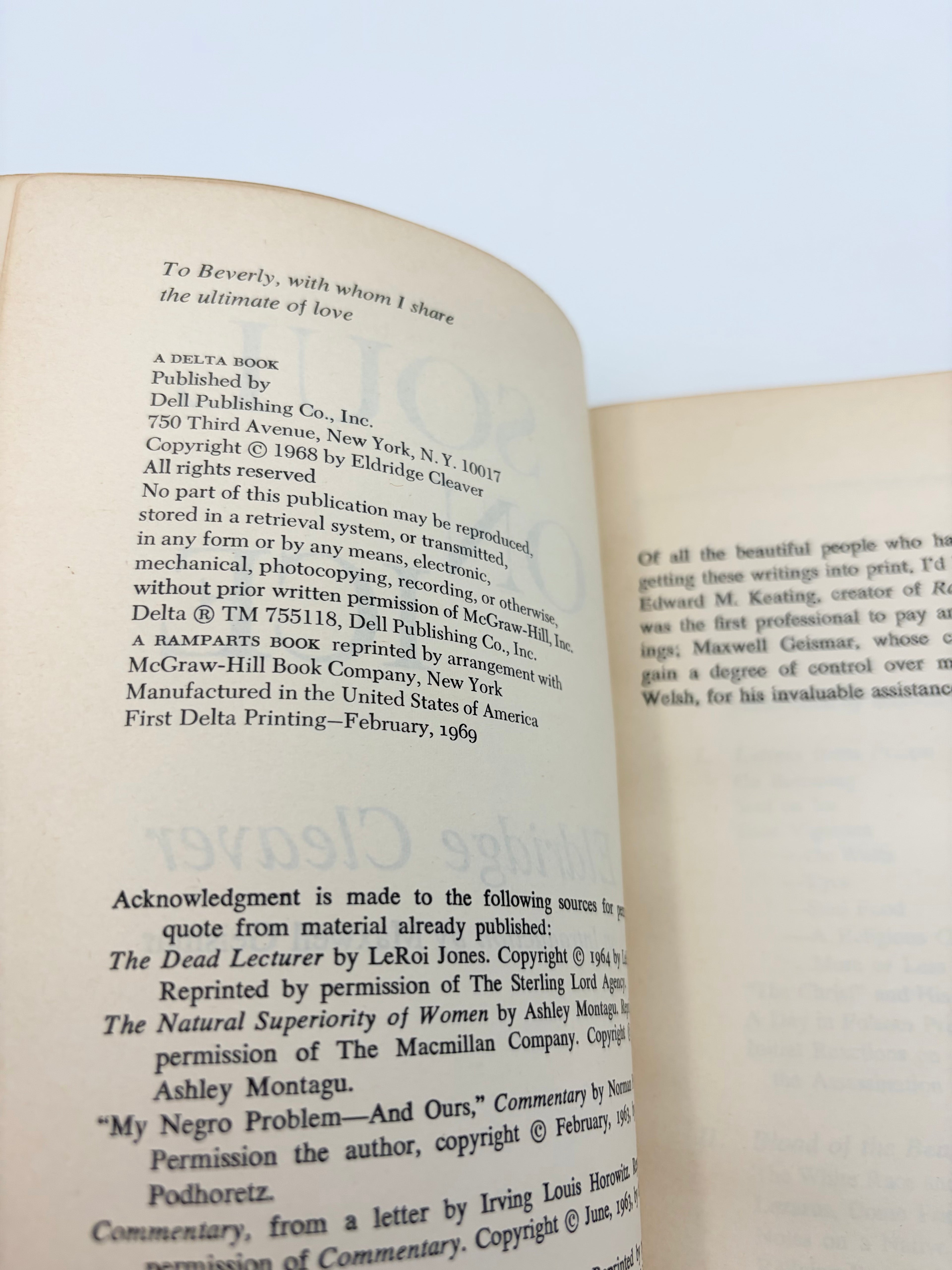 Soul on Ice by Eldridge Cleaver
