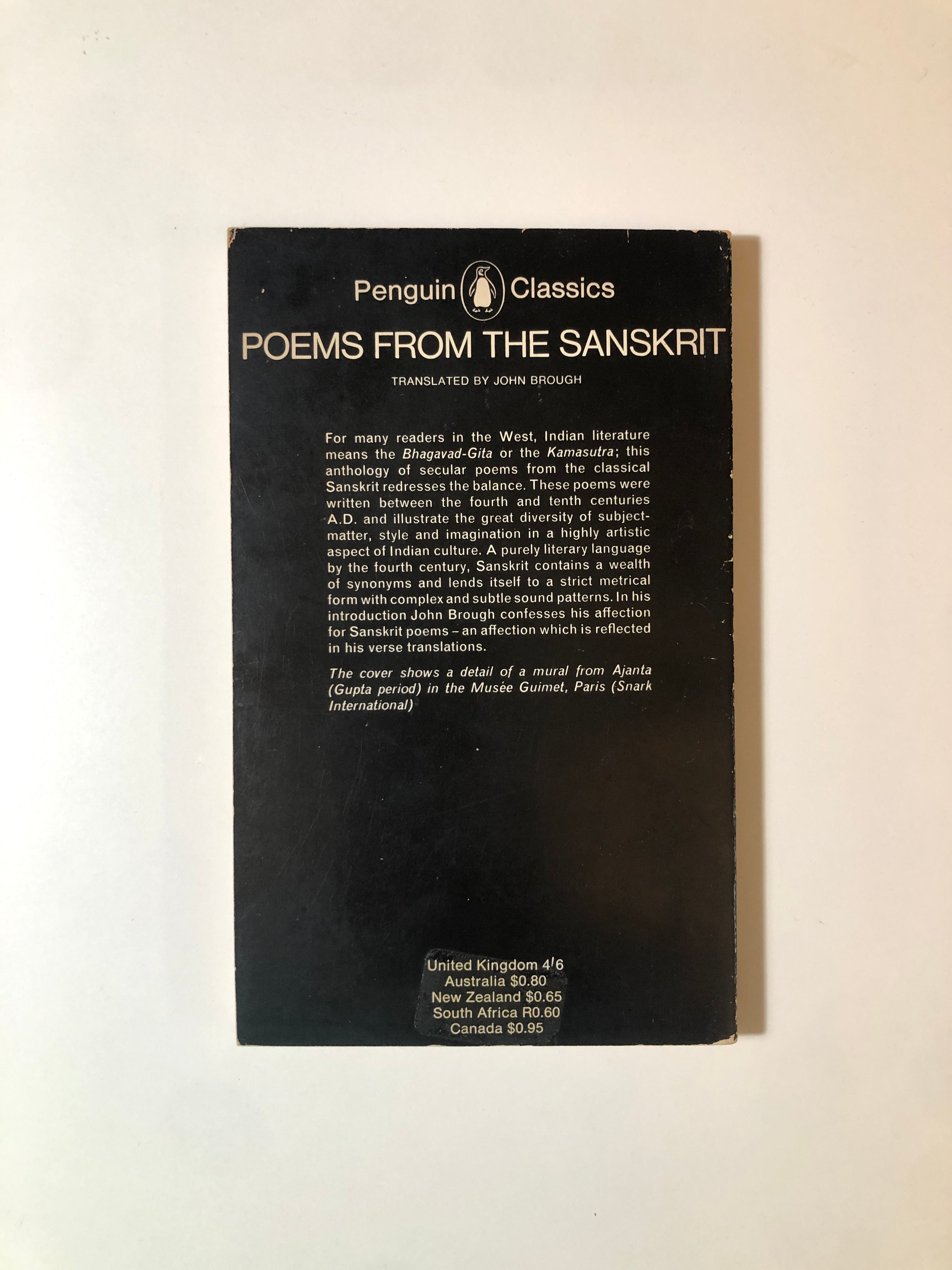 Poems from the Sanskrit
