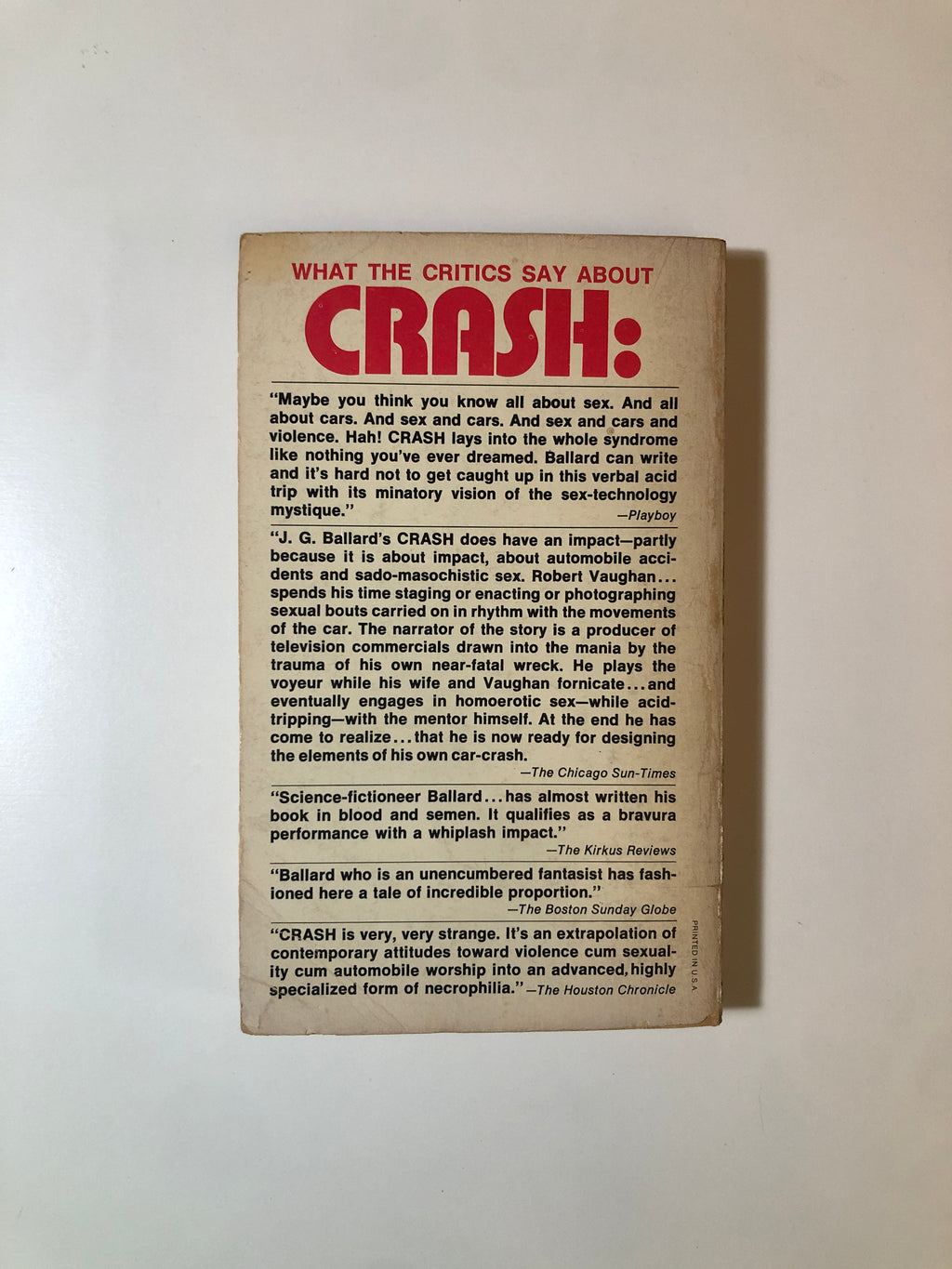 Crash by J.G. Ballard
