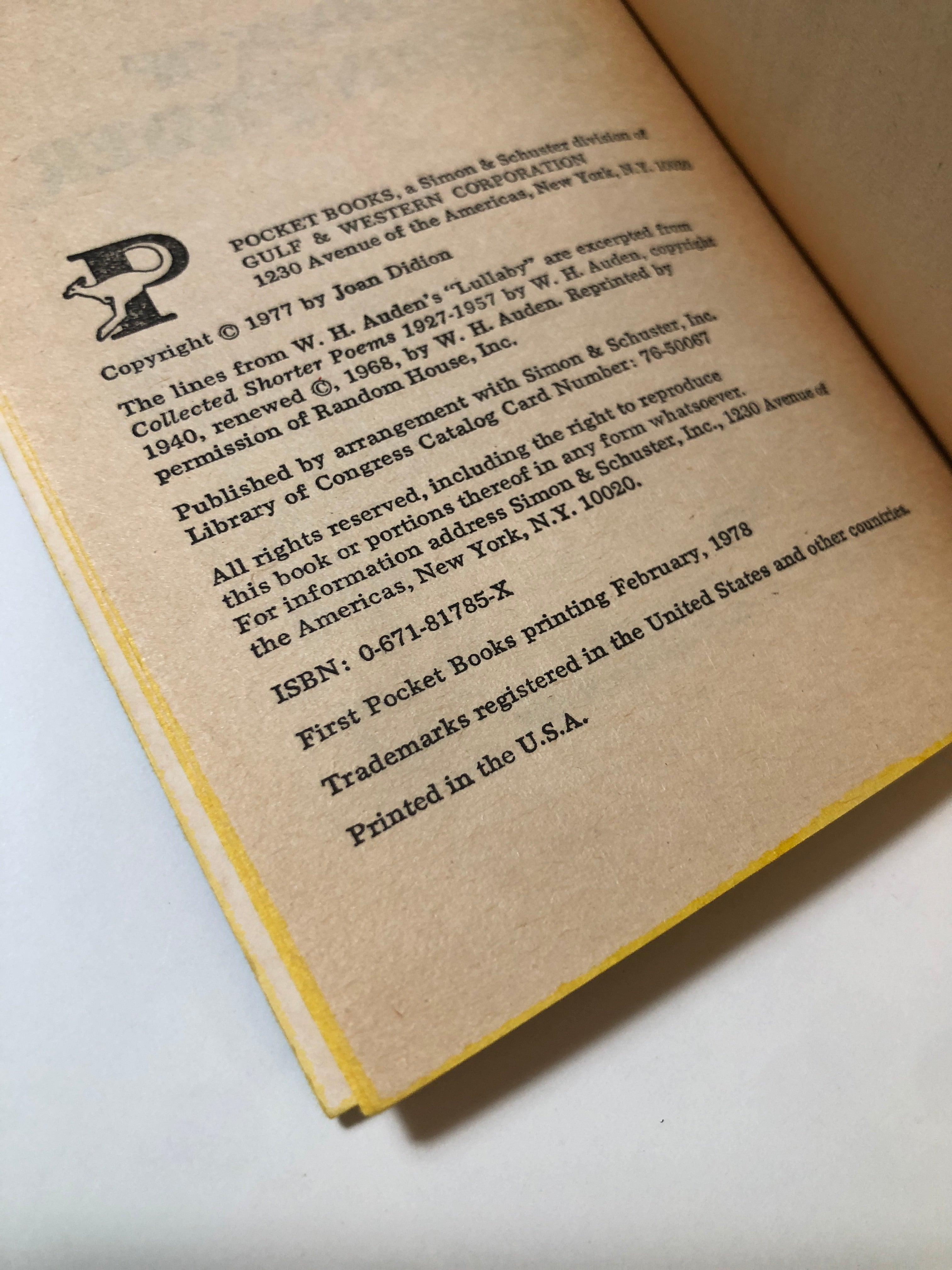 A Book of Common Prayer by Joan Didion