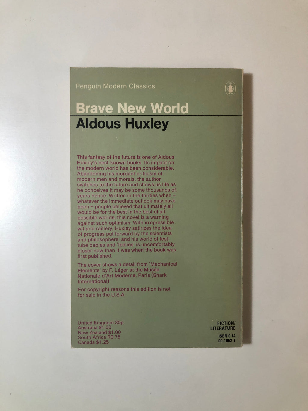Brave New World by Aldous Huxley