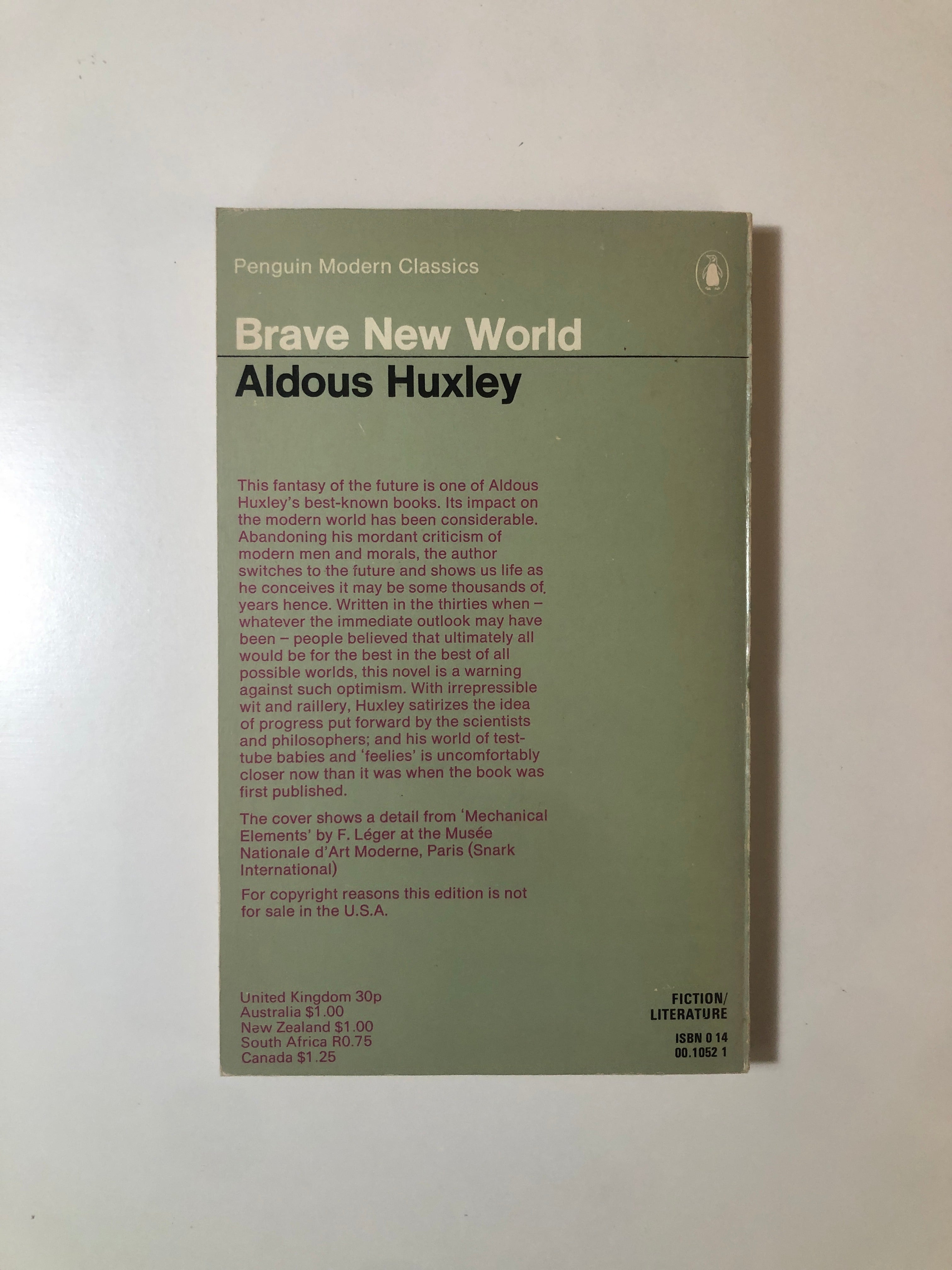 Brave New World by Aldous Huxley