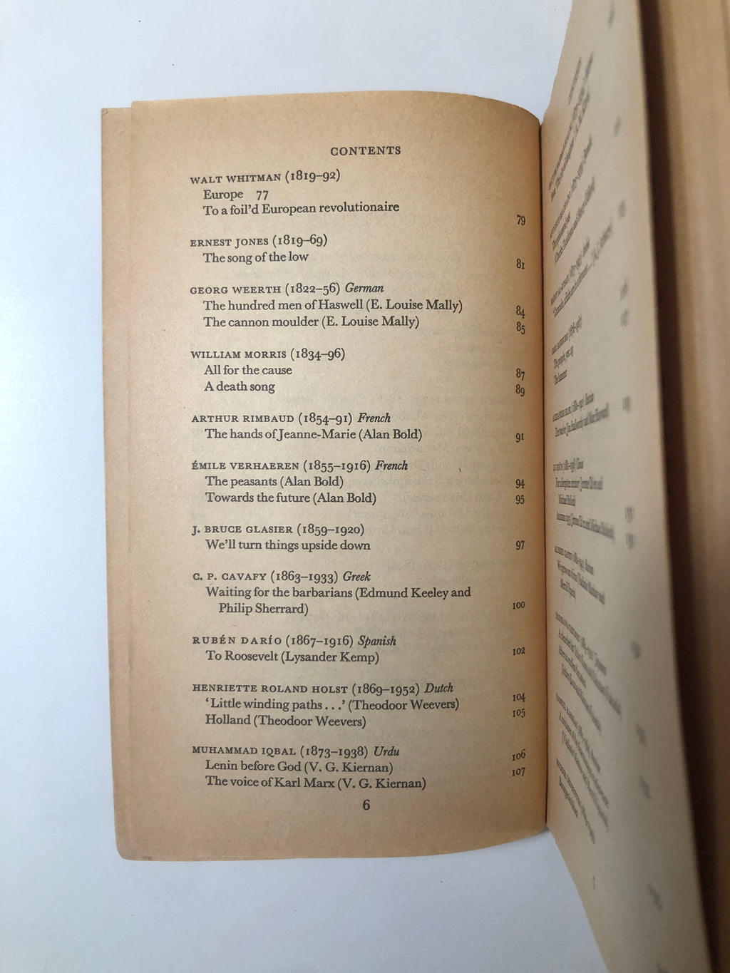 The Penguin Book of Socialist Verse edited with an introduction by Alan Bold