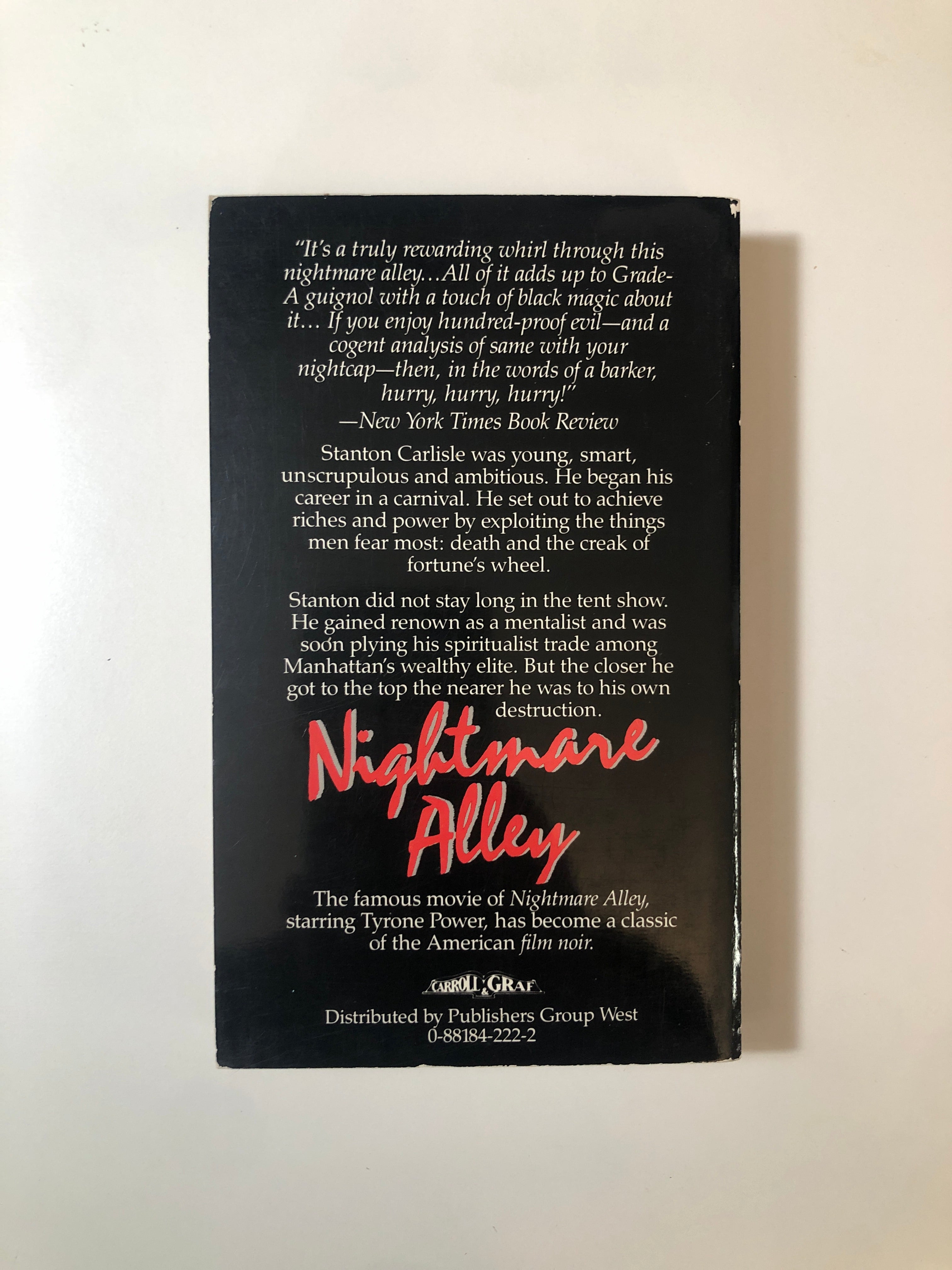 Nightmare Alley by William Lindsay Gresham