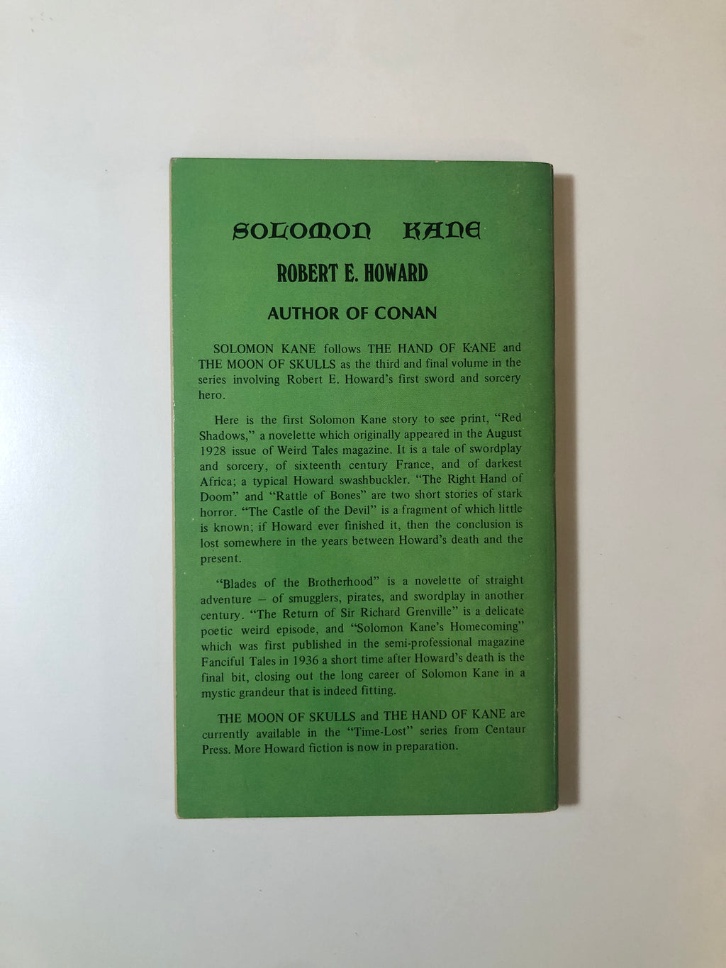 Soloman Kane by Robert E. Howard