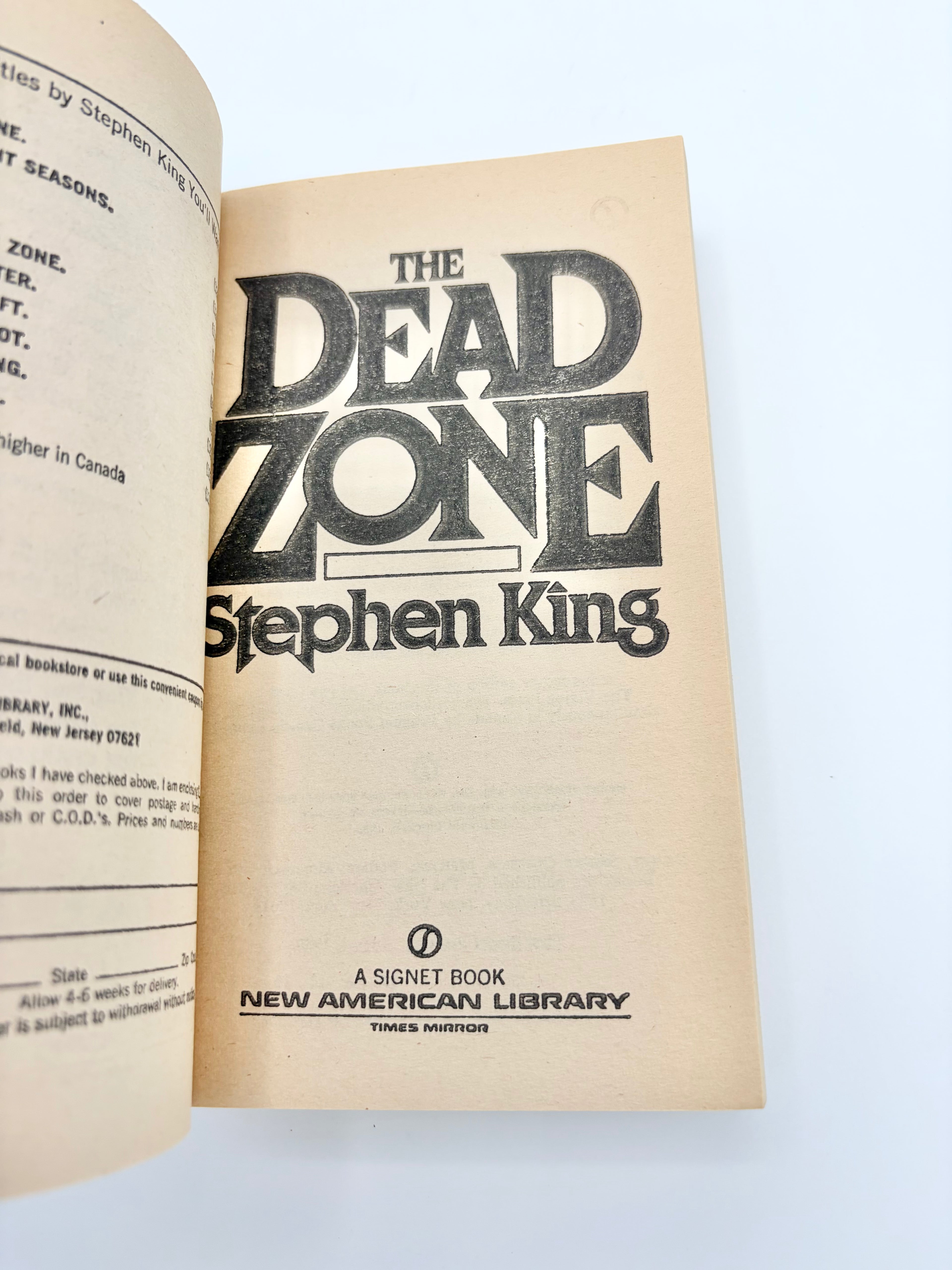 The Dead Zone by Stephen King