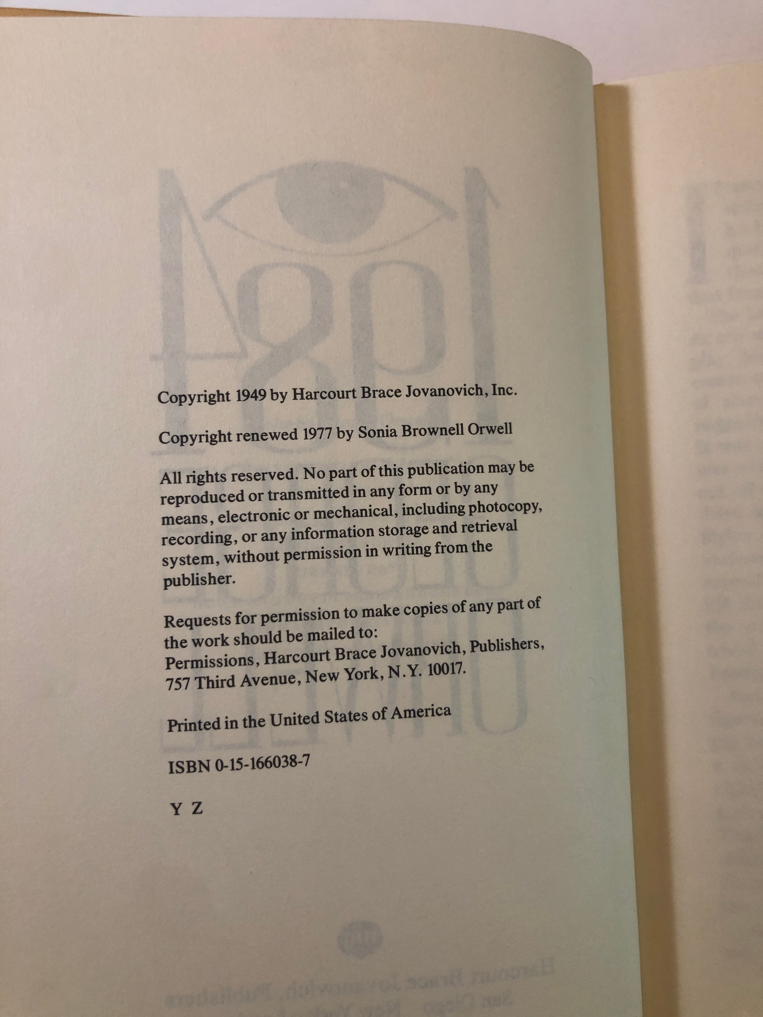 Nineteen Eighty-Four by George Orwell