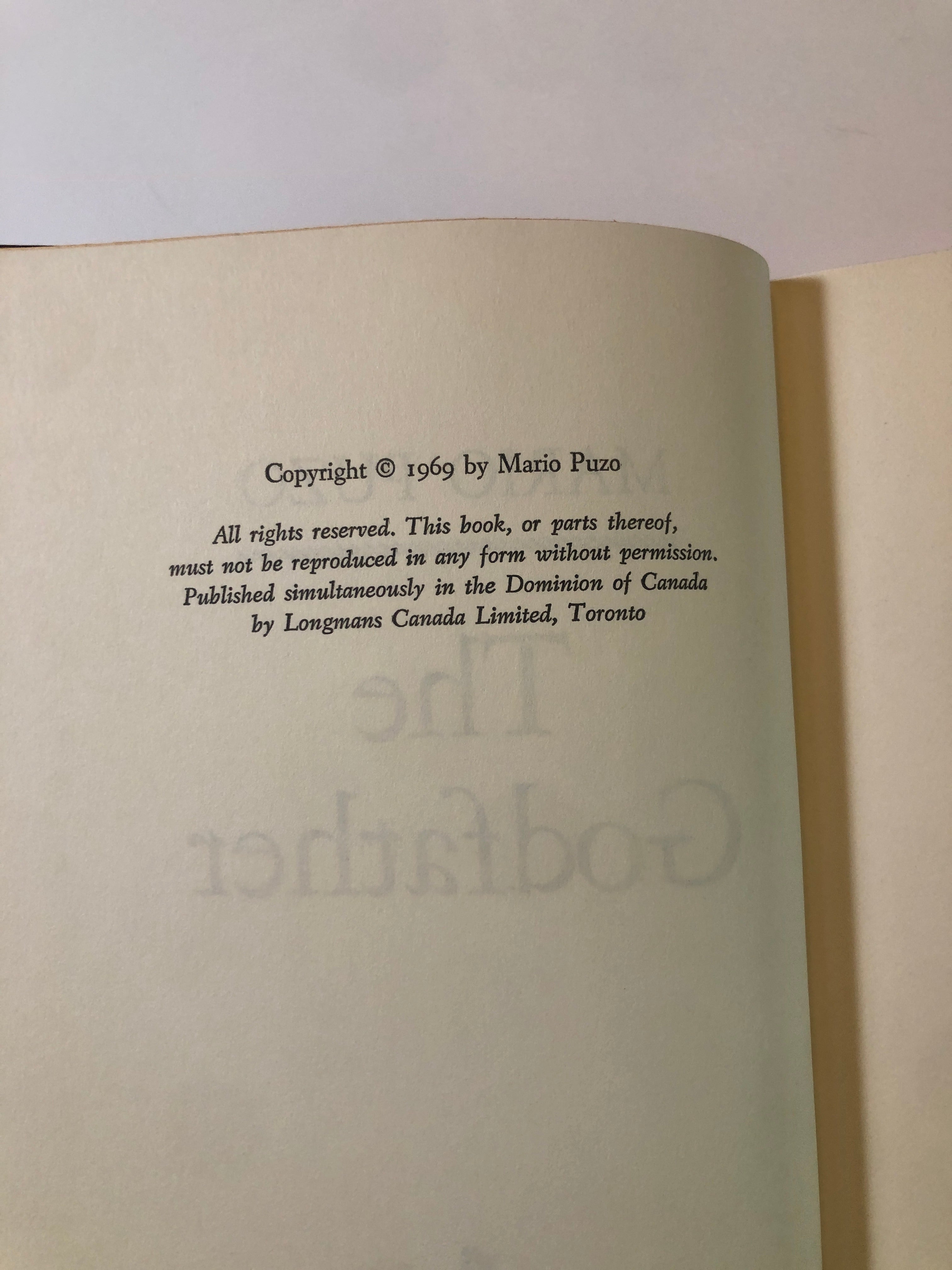 The Godfather by Mario Puzo