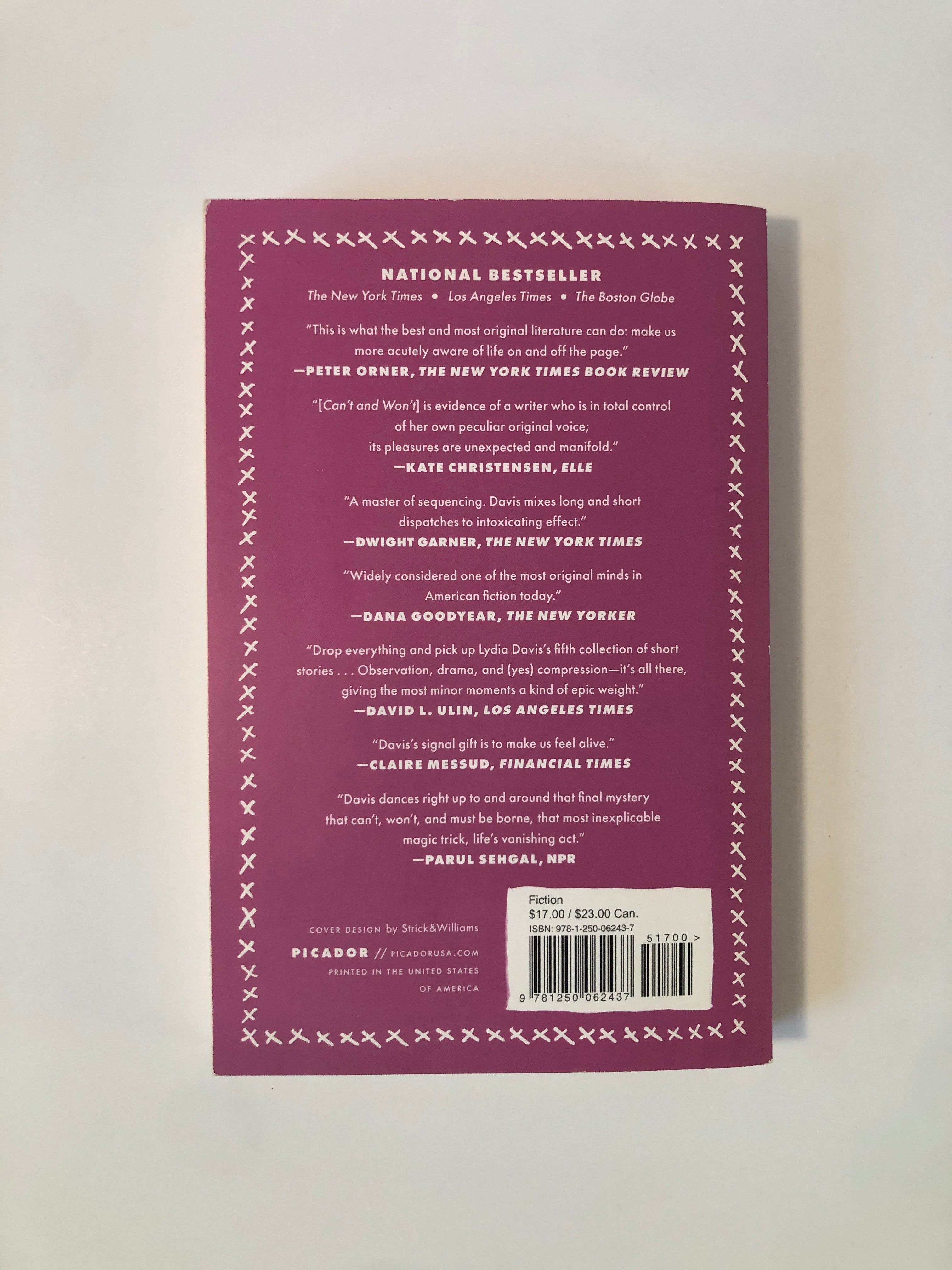 Can't and Won't - Stories by Lydia Davis