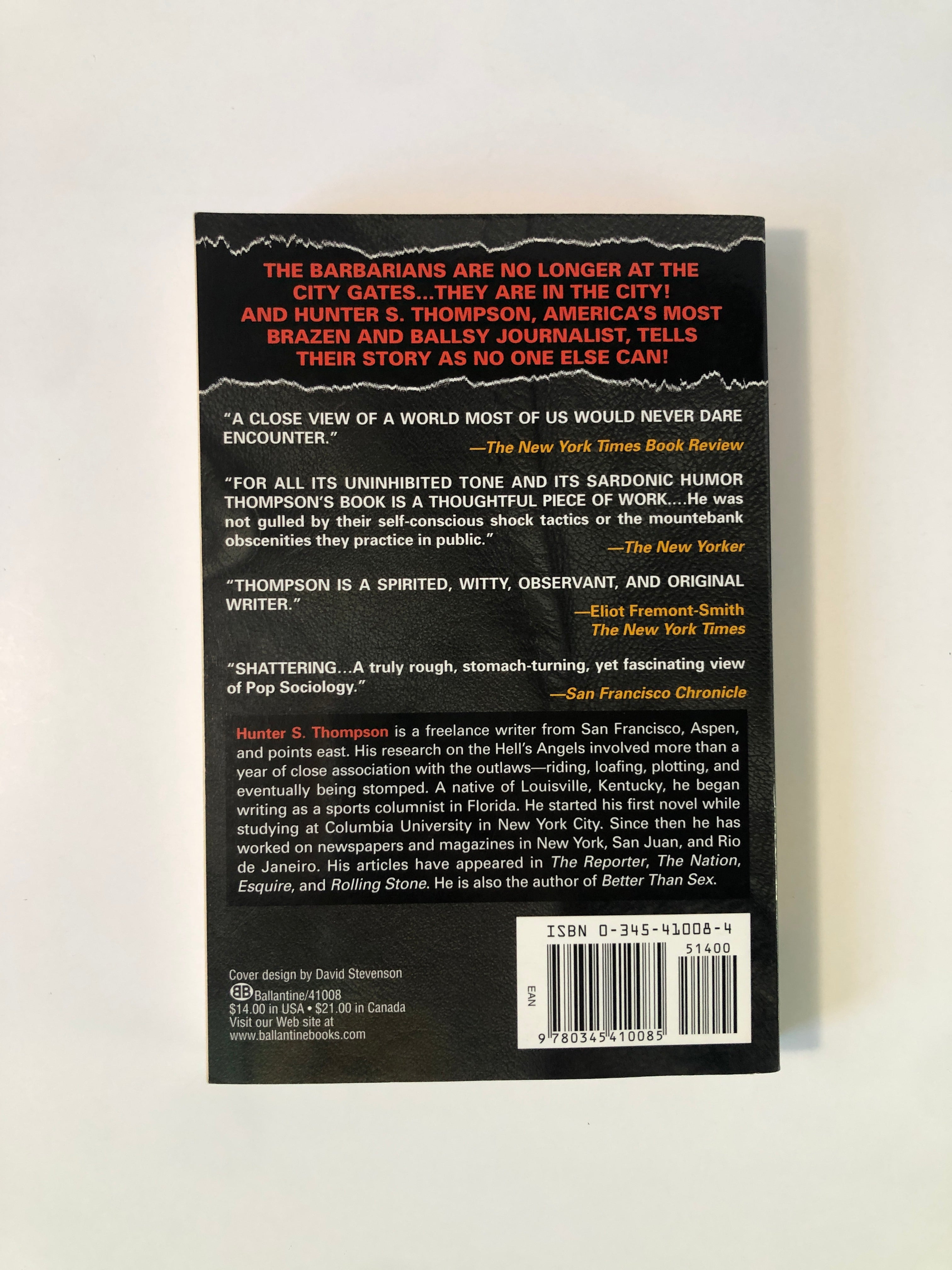 Hell's Angels - A Strange and Terrible Saga by Hunter S. Thompson