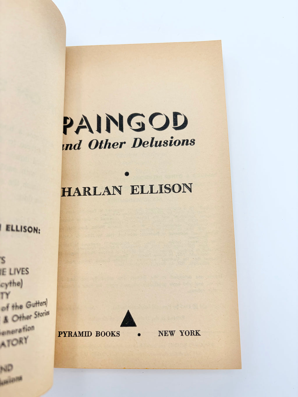 Paingod and Other Delusions by Harlan Ellison