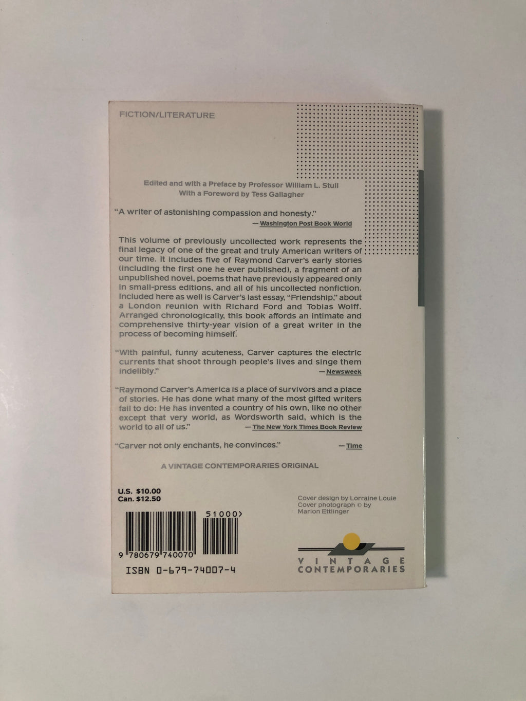 No Heroics, Please - Uncollected Writings by Raymond Carver