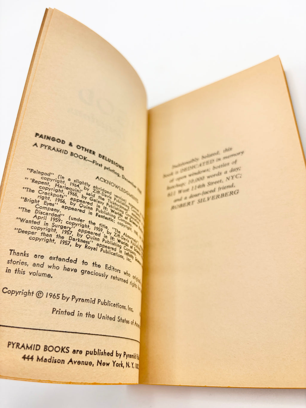 Paingod and Other Delusions by Harlan Ellison