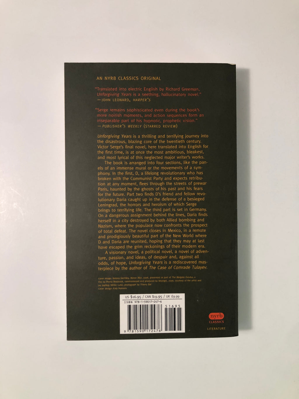 Unforgiving Years by Victor Serge - NYRB Classics