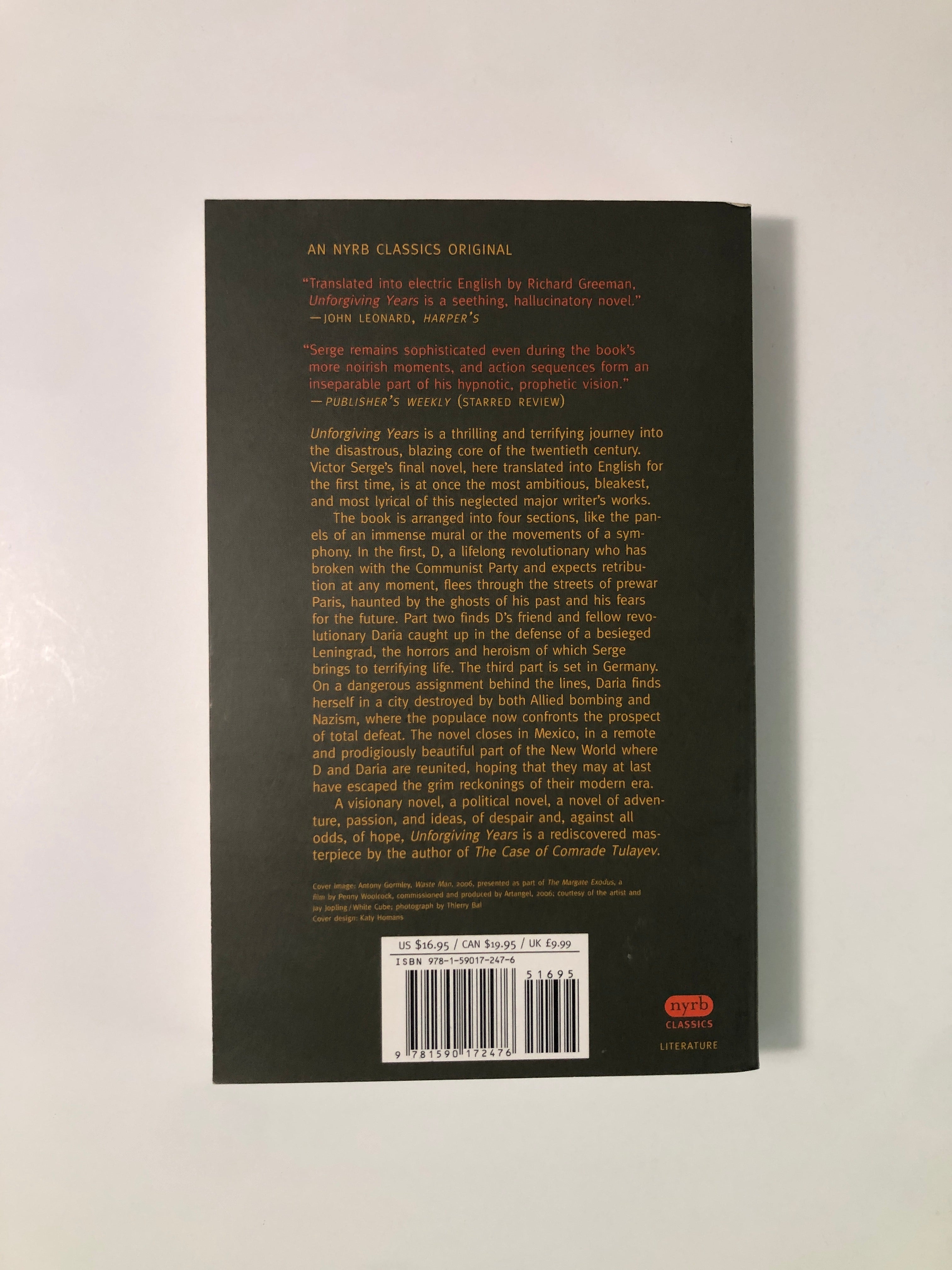 Unforgiving Years by Victor Serge - NYRB Classics