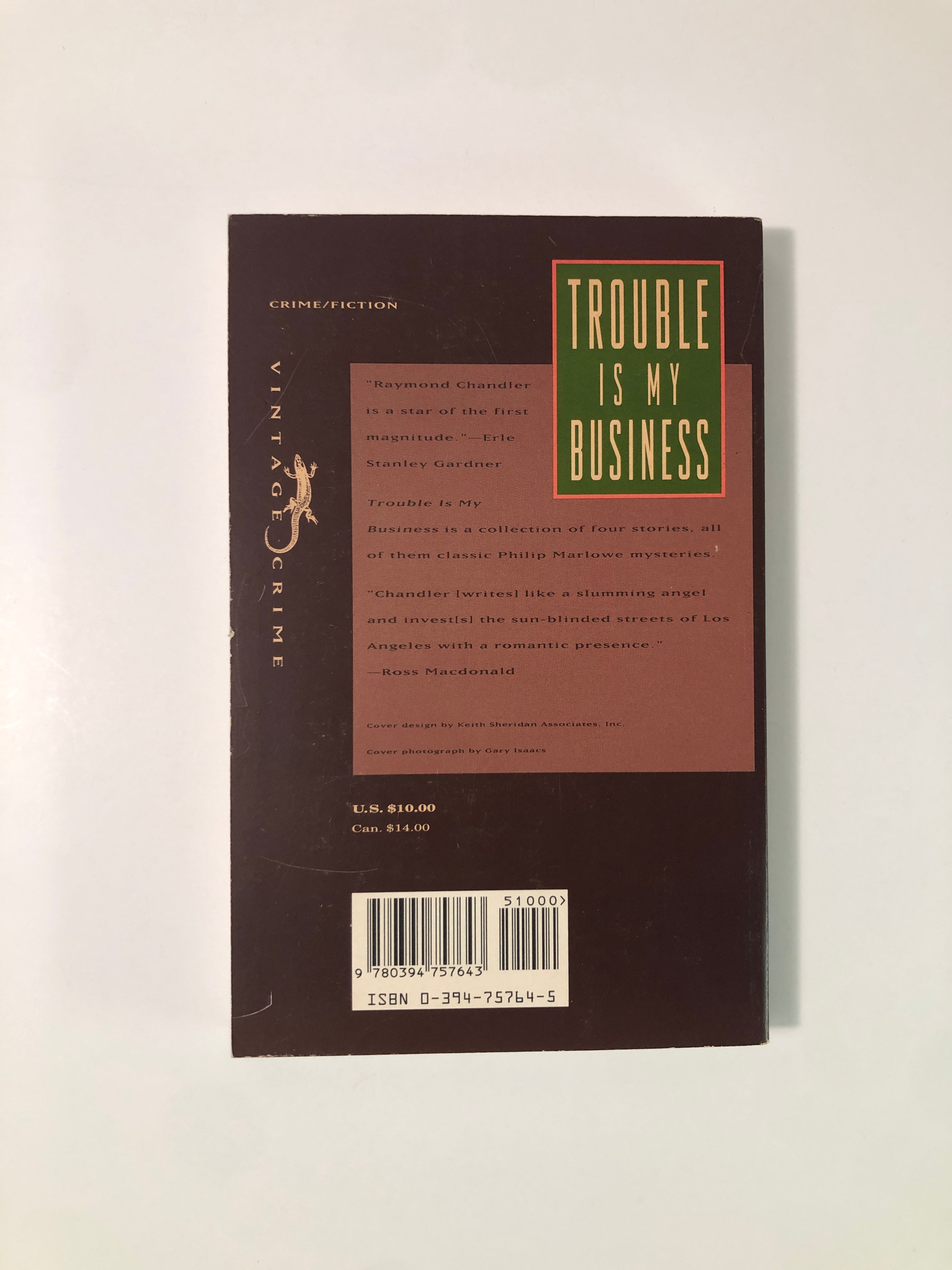 Trouble Is My Business by Raymond Chandler