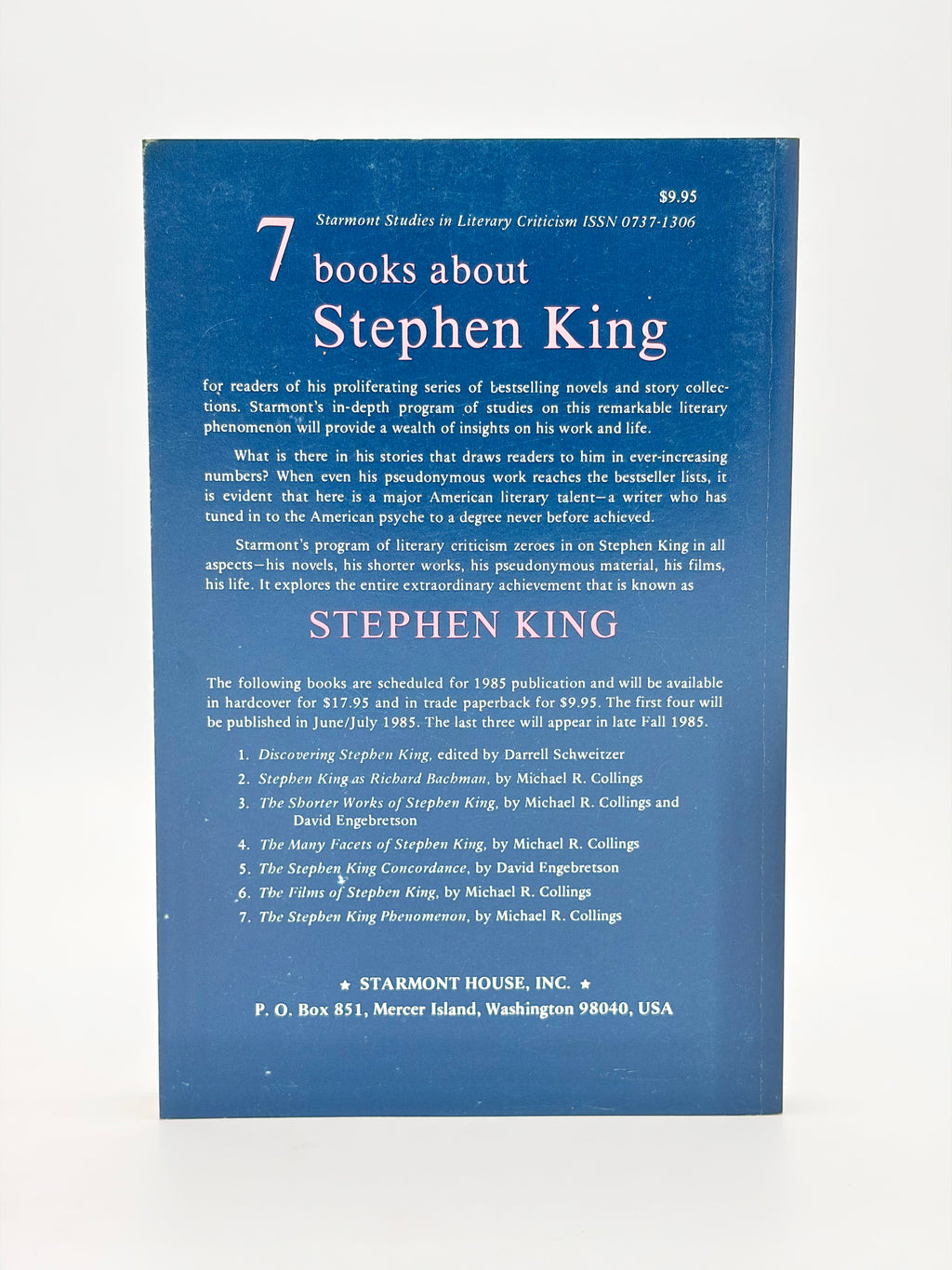 The Many Facets of Stephen King by Michael R. Collings