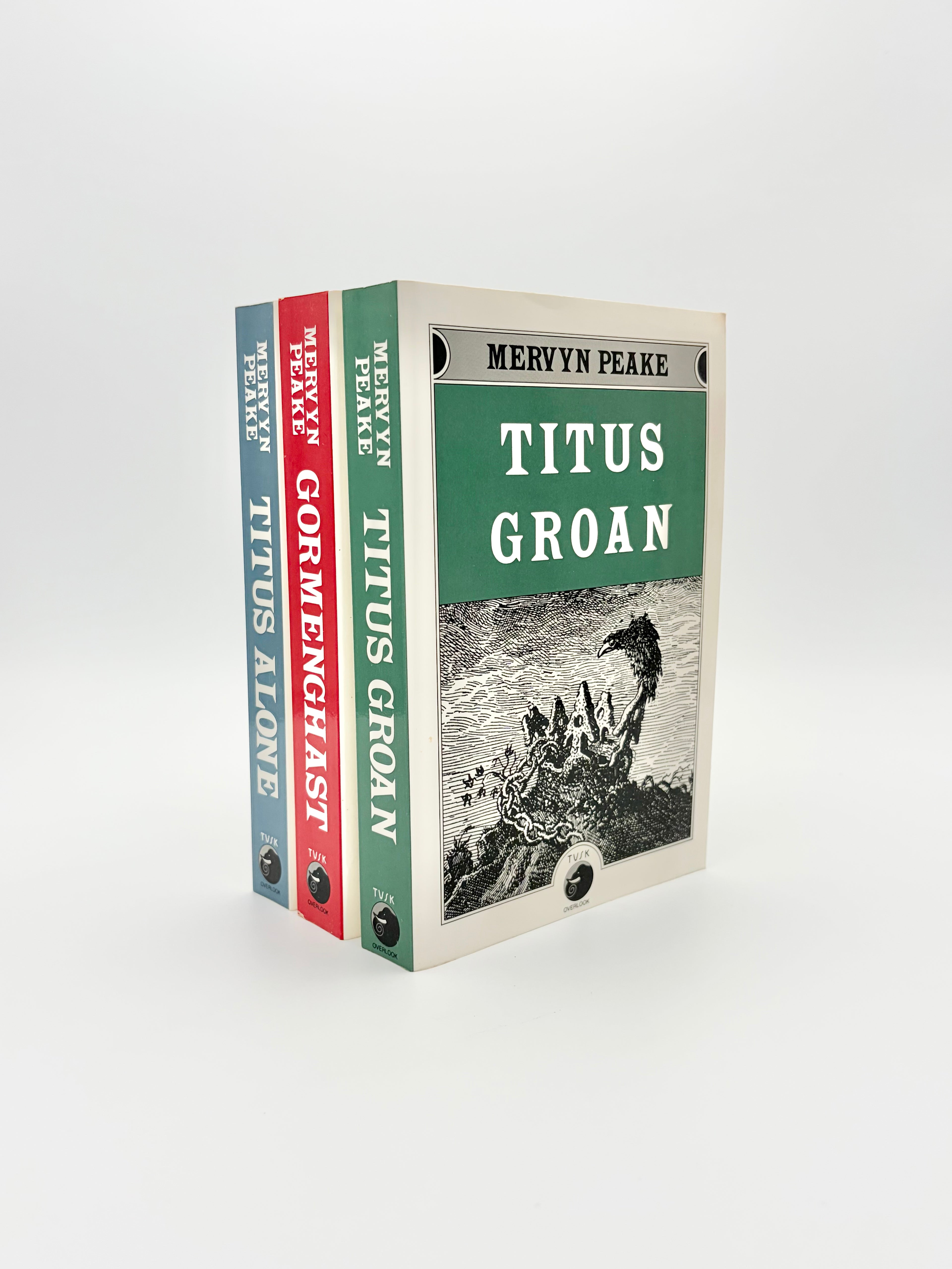 The Gormenghast Trilogy by Mervyn Peake - Titus Groan, Gormenghast, and Titus Alone