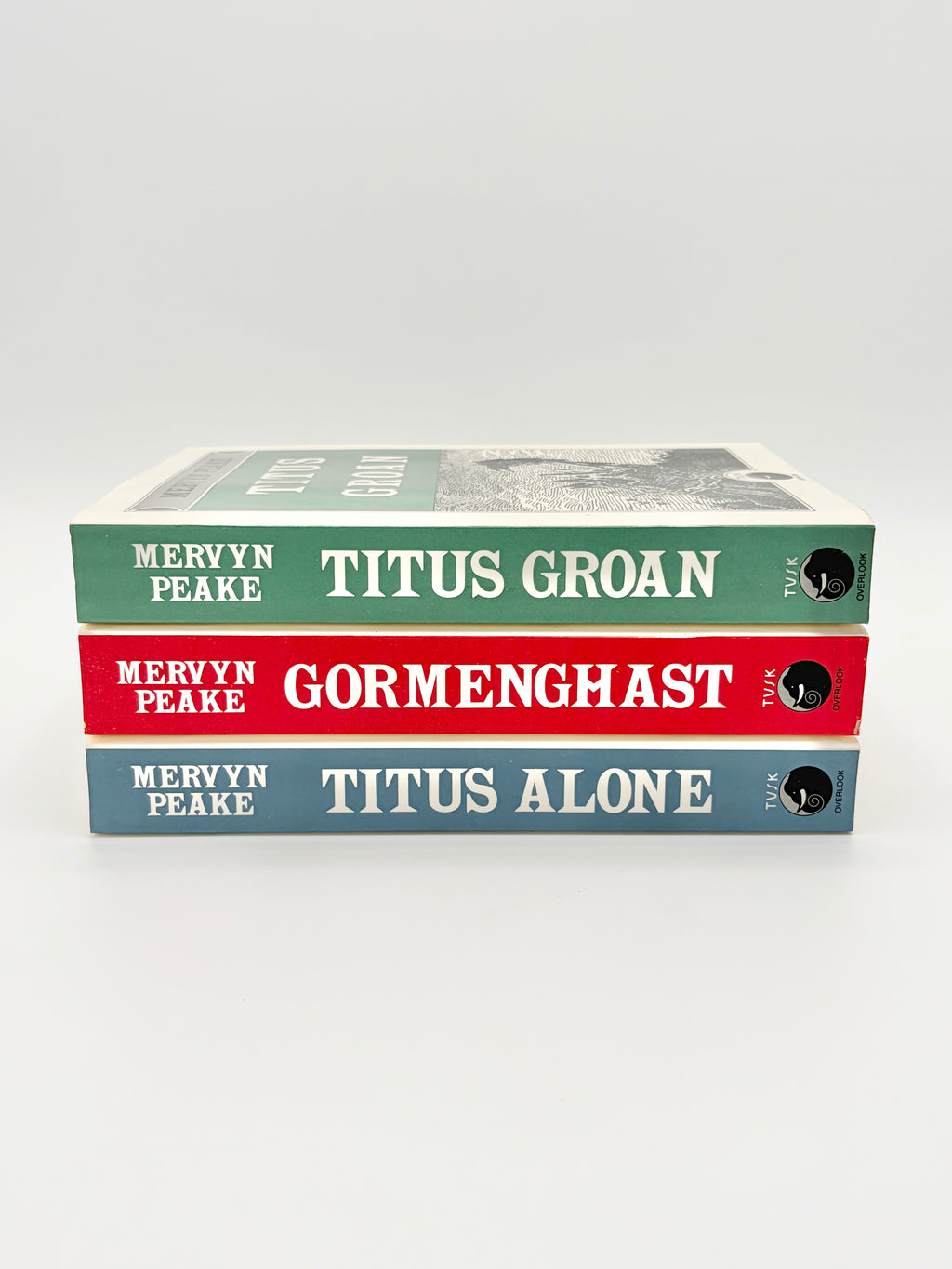 The Gormenghast Trilogy by Mervyn Peake - Titus Groan, Gormenghast, and Titus Alone