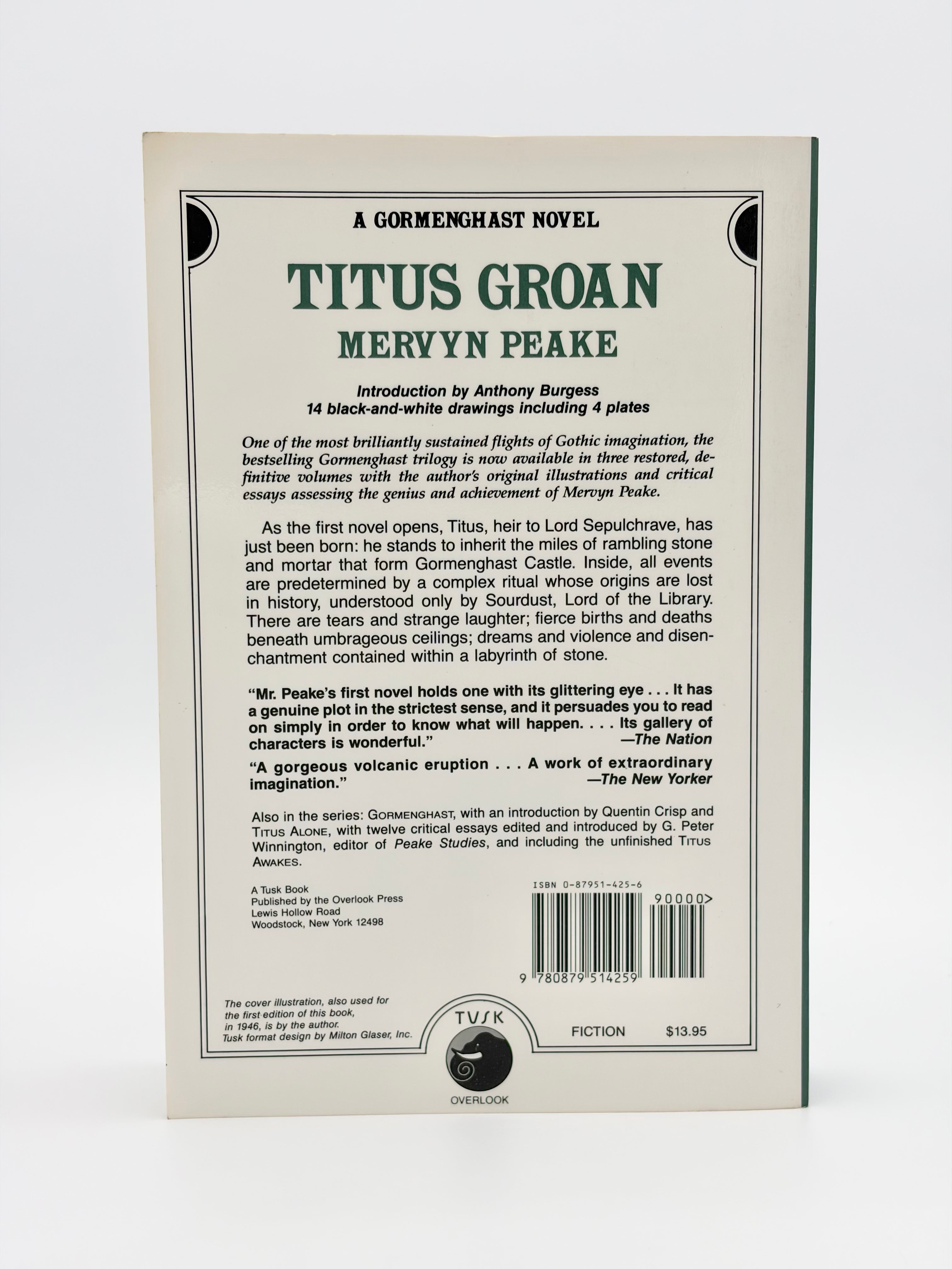 The Gormenghast Trilogy by Mervyn Peake - Titus Groan, Gormenghast, and Titus Alone