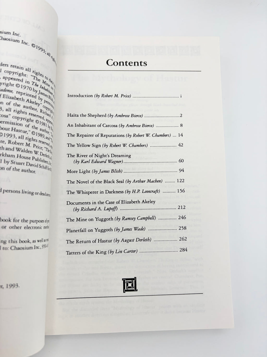 The Hastur Cycle - 13 Horror Tales Defining Hastur, the King in Yellow, Yuggoth, and the Dread City of Carcosa edited by Robert M. Price