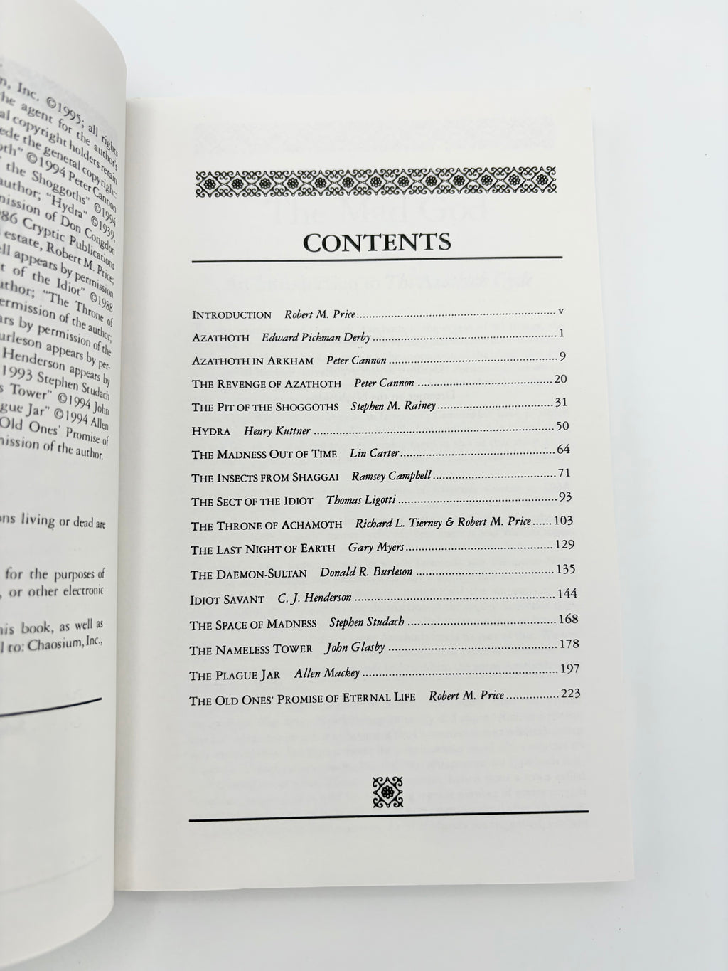 The Azathoth Cycle - The Blind Idiot God edited by Robert M. Price