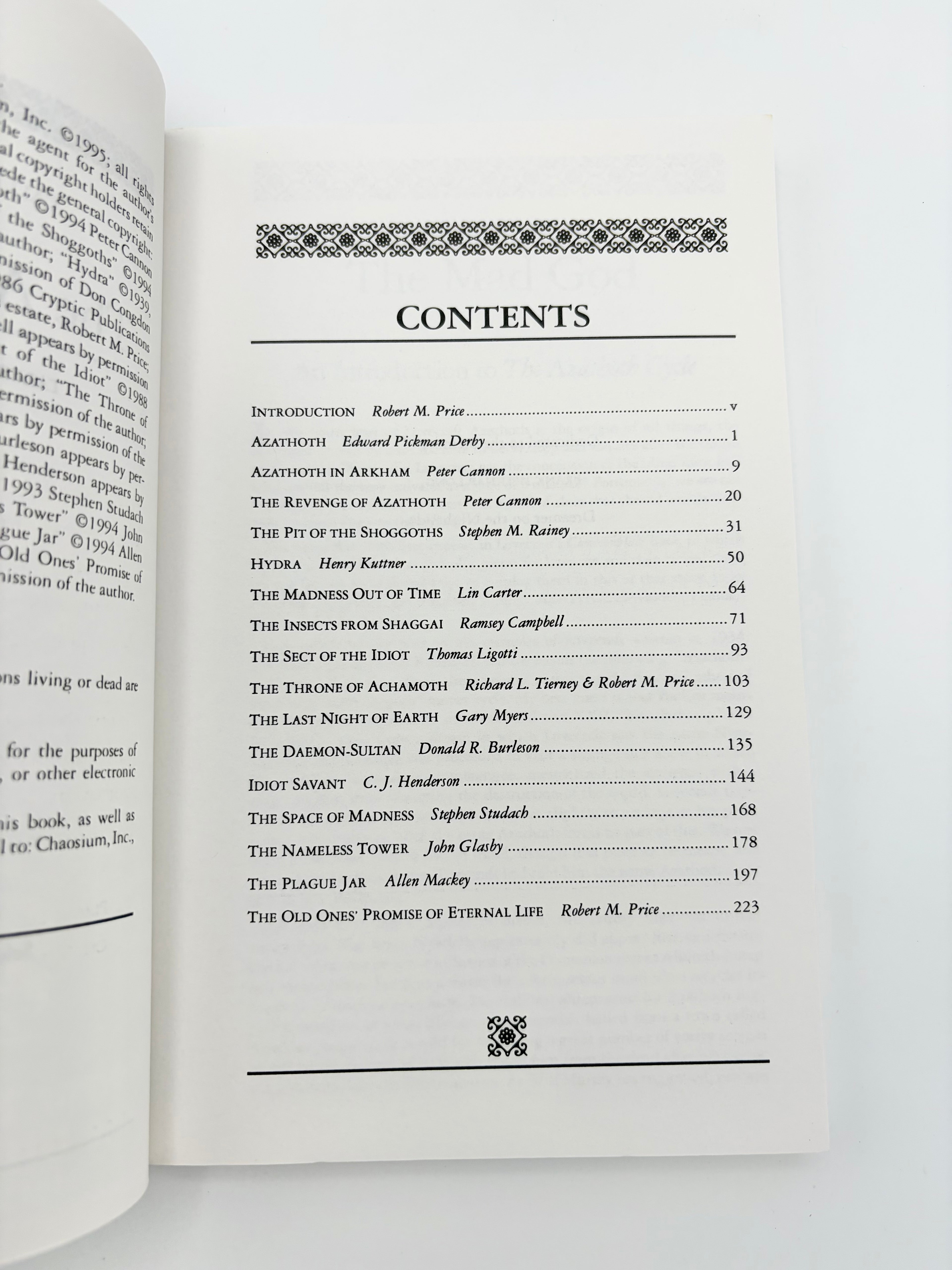 The Azathoth Cycle - The Blind Idiot God edited by Robert M. Price