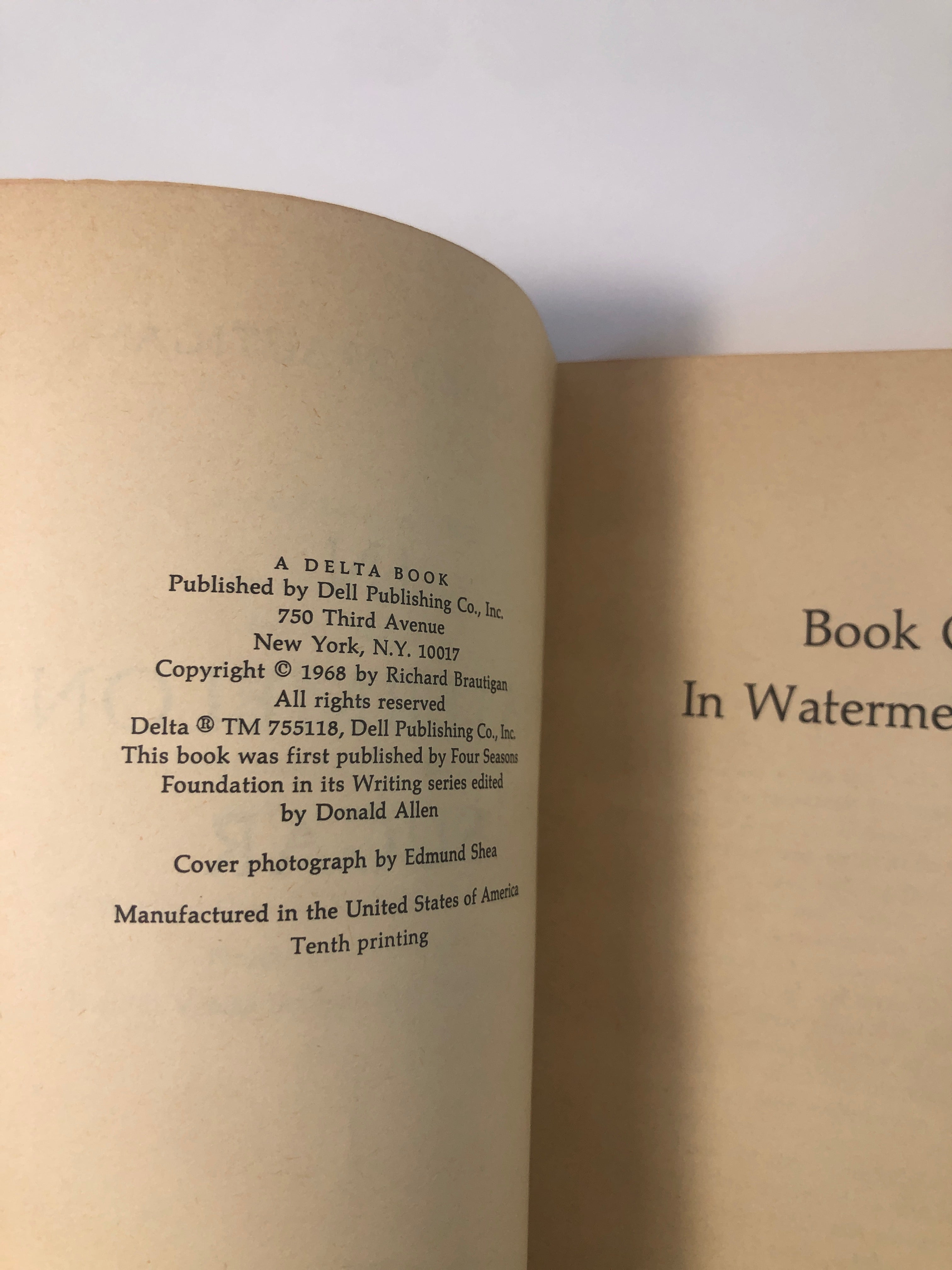 In Watermelon Sugar by Richard Brautigan