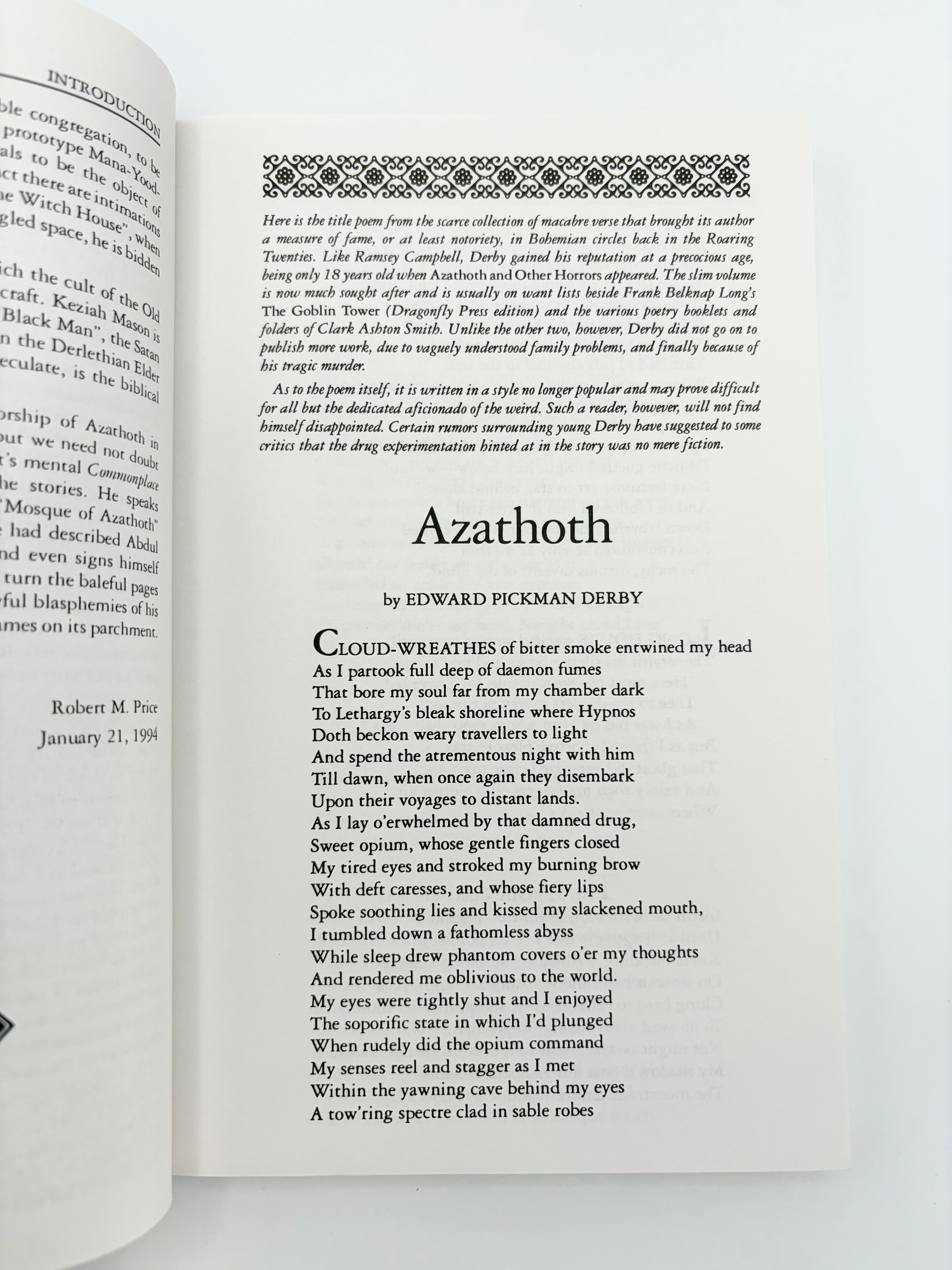 The Azathoth Cycle - The Blind Idiot God edited by Robert M. Price