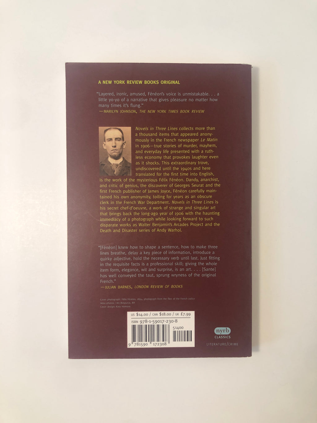 Novels in Three Lines by Félix Fénéon - NYRB Classics