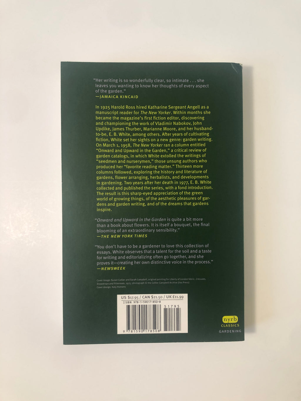 Onward and Upward in the Garden by Katharine S. White - NYRB Classics