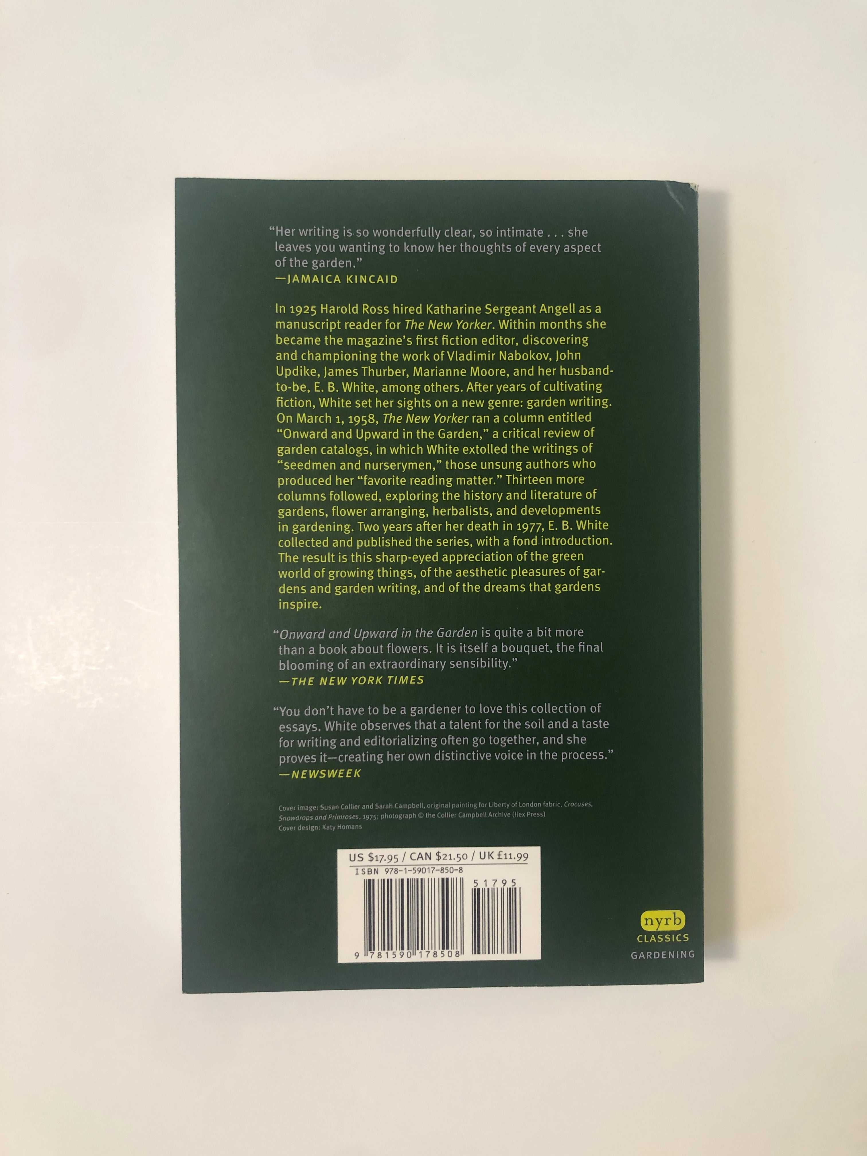Onward and Upward in the Garden by Katharine S. White - NYRB Classics