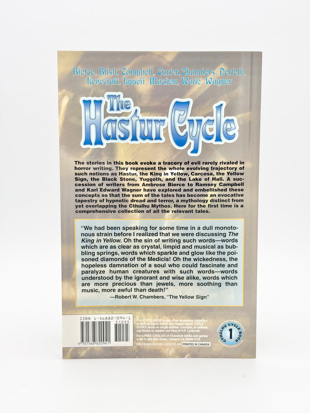 The Hastur Cycle - 13 Horror Tales Defining Hastur, the King in Yellow, Yuggoth, and the Dread City of Carcosa edited by Robert M. Price (2nd Edition)