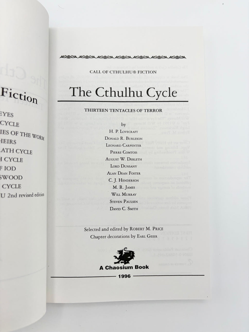 The Cthulhu Cycle - Thirteen Tentacles of Terror edited by Robert M. Price