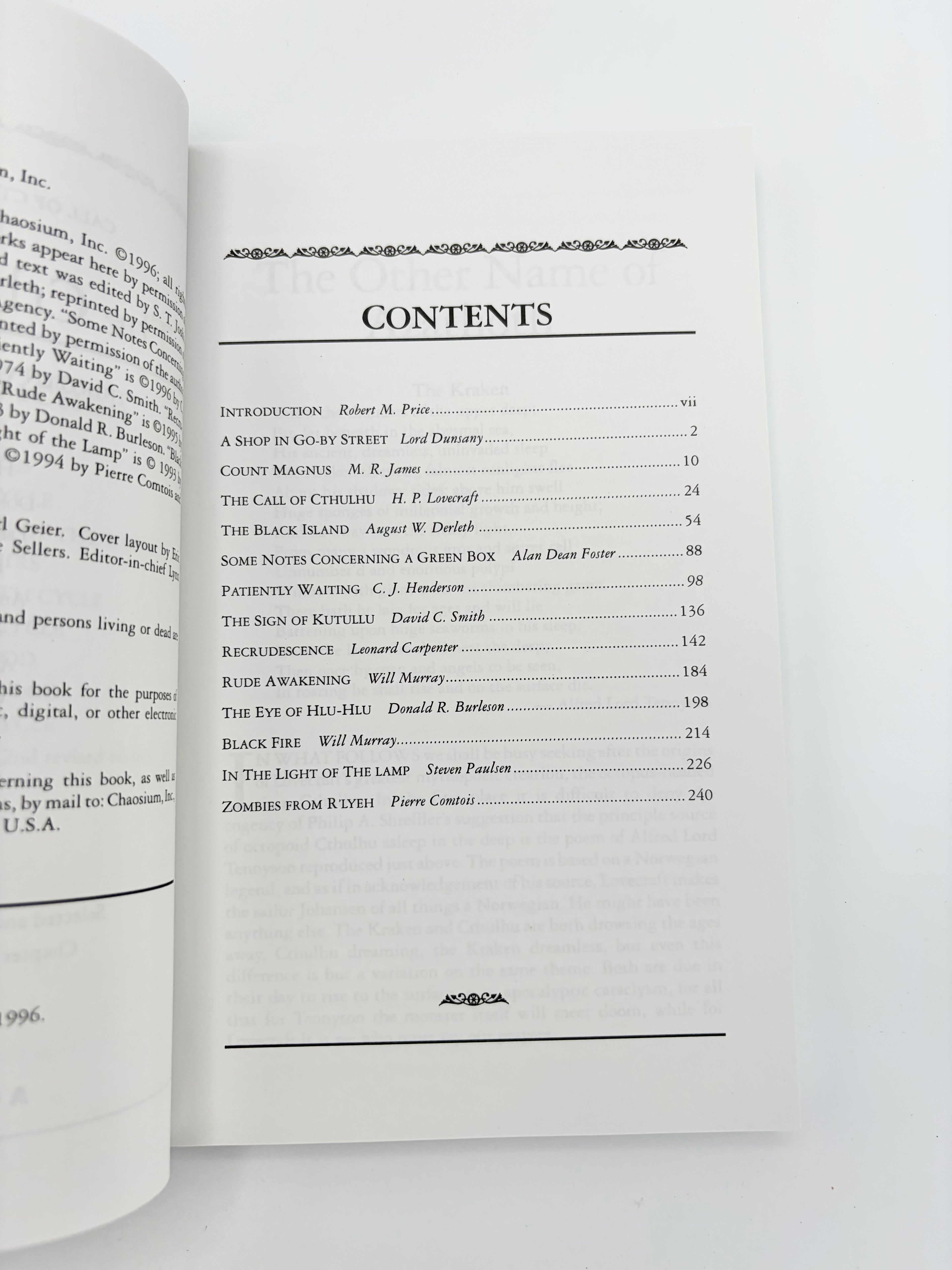 The Cthulhu Cycle - Thirteen Tentacles of Terror edited by Robert M. Price