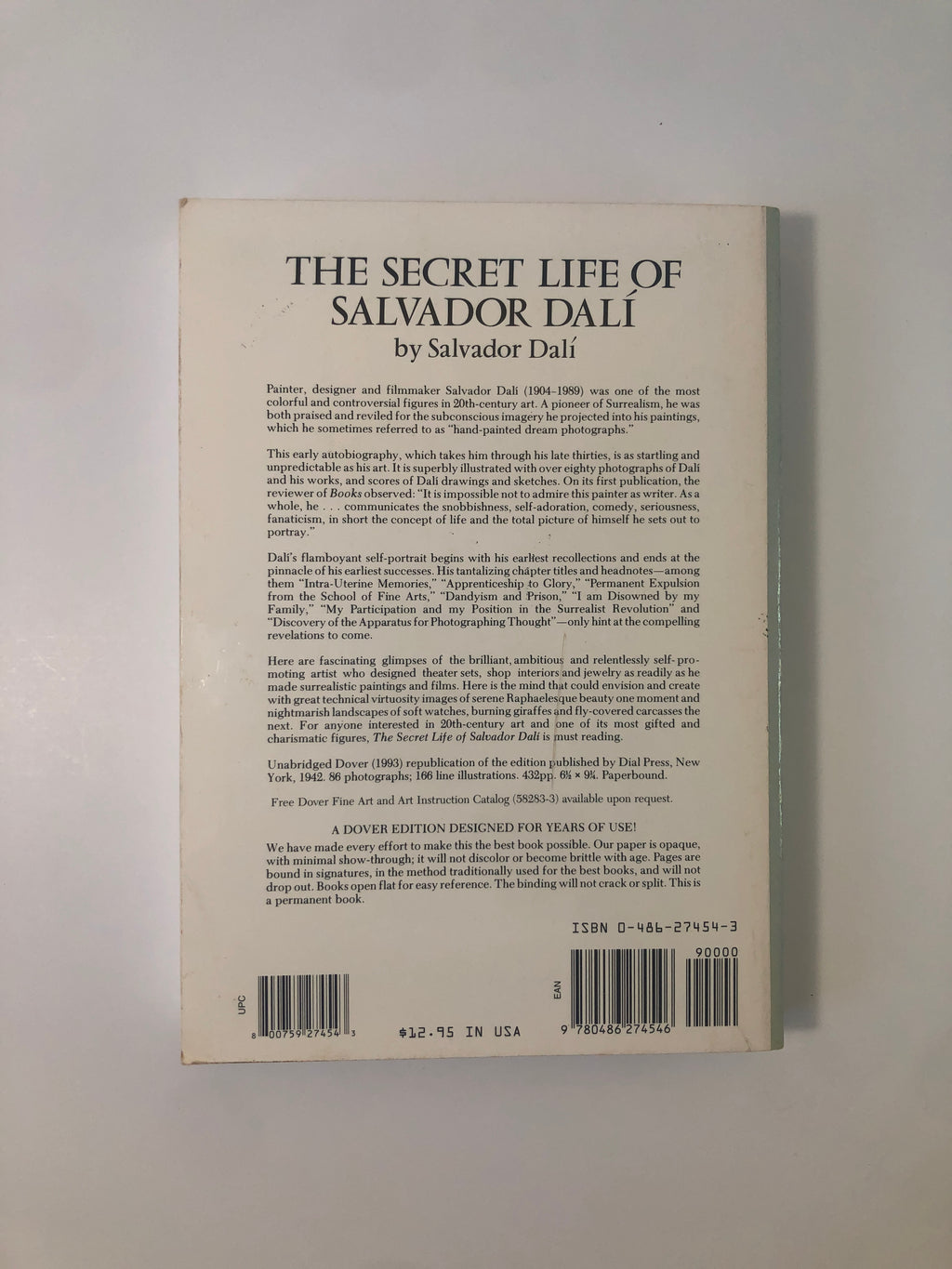 The Secret Life of Salvador Dalí by Salvador Dalí