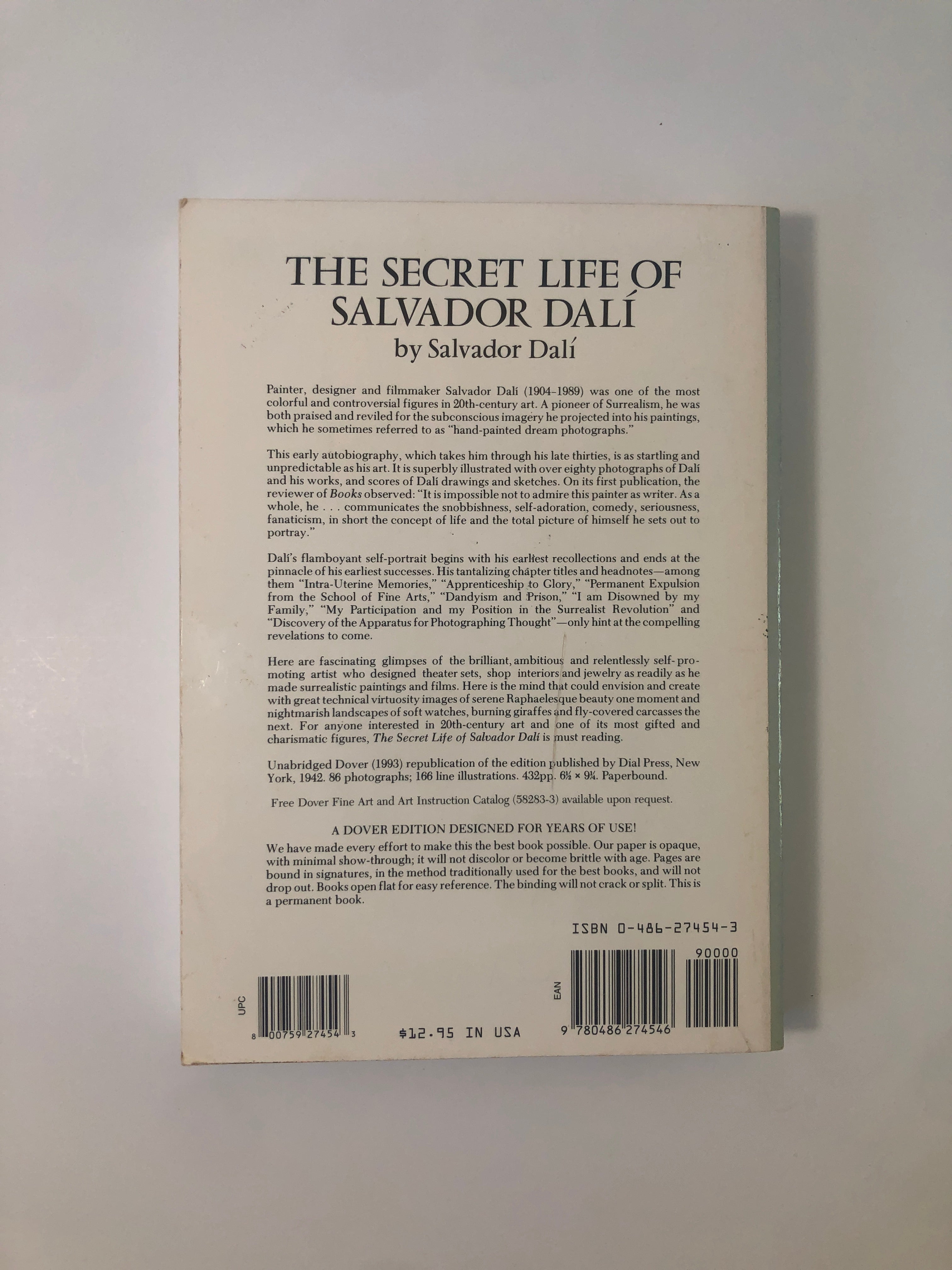 The Secret Life of Salvador Dalí by Salvador Dalí
