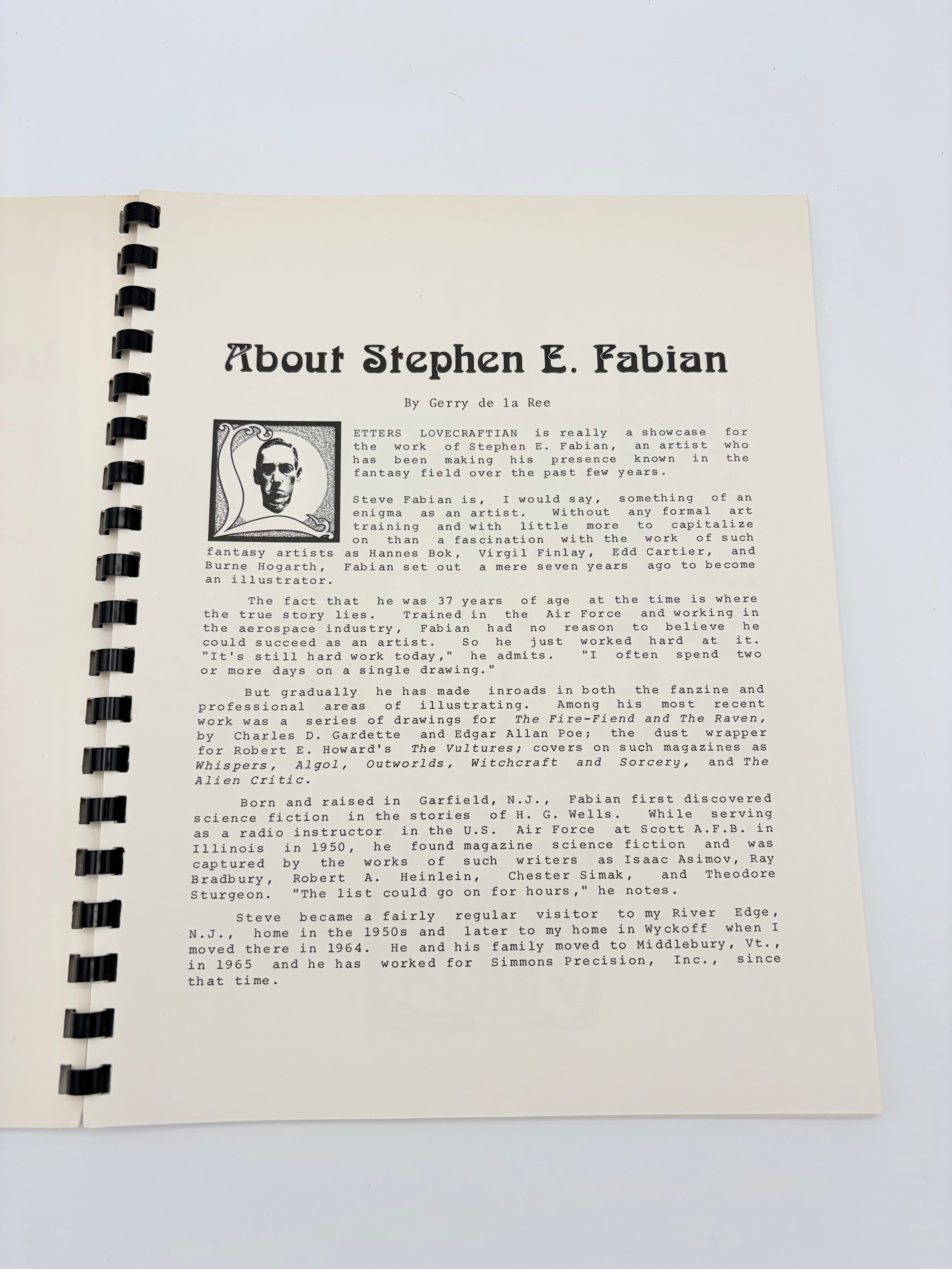 Letters Lovecraftian by Stephen A. Fabian