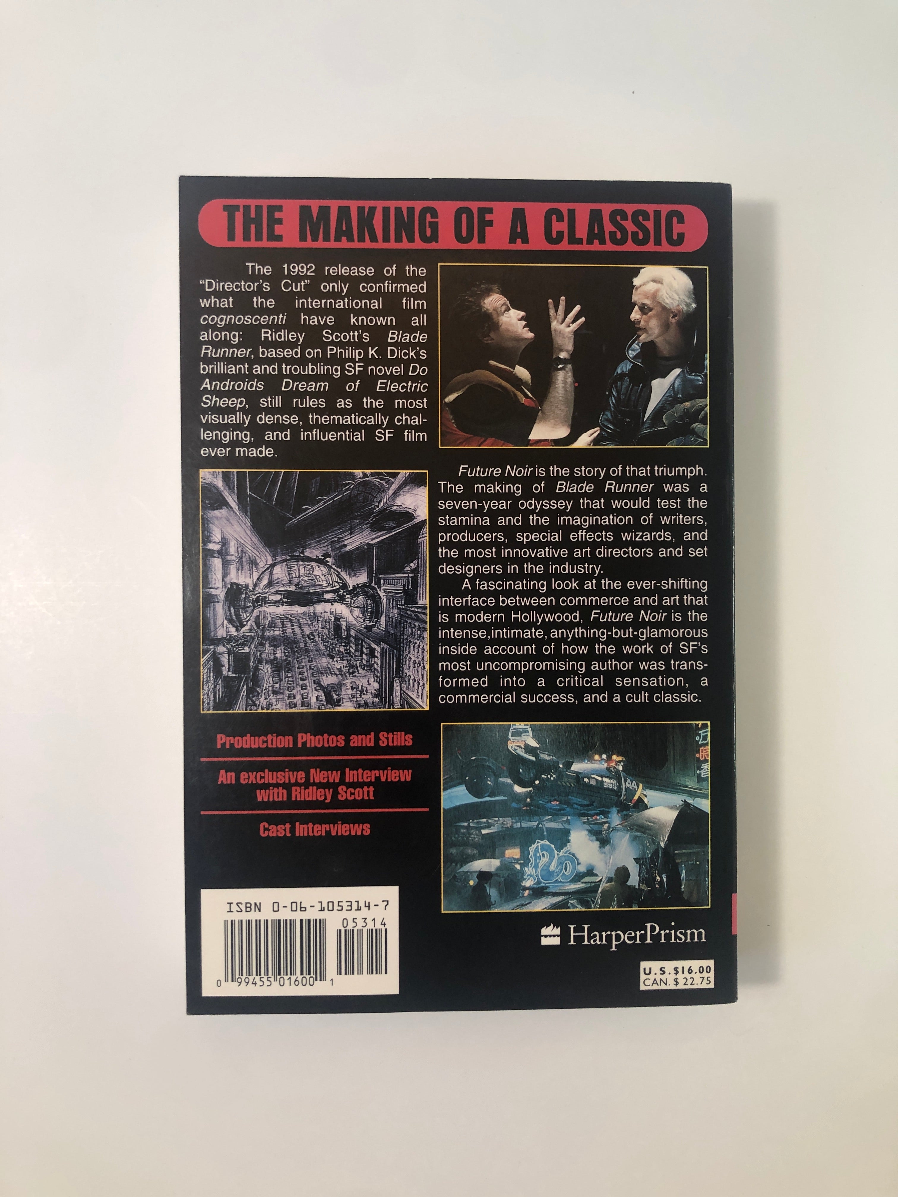 Future Noir - The Making of Blade Runner by Paul M. Sammon