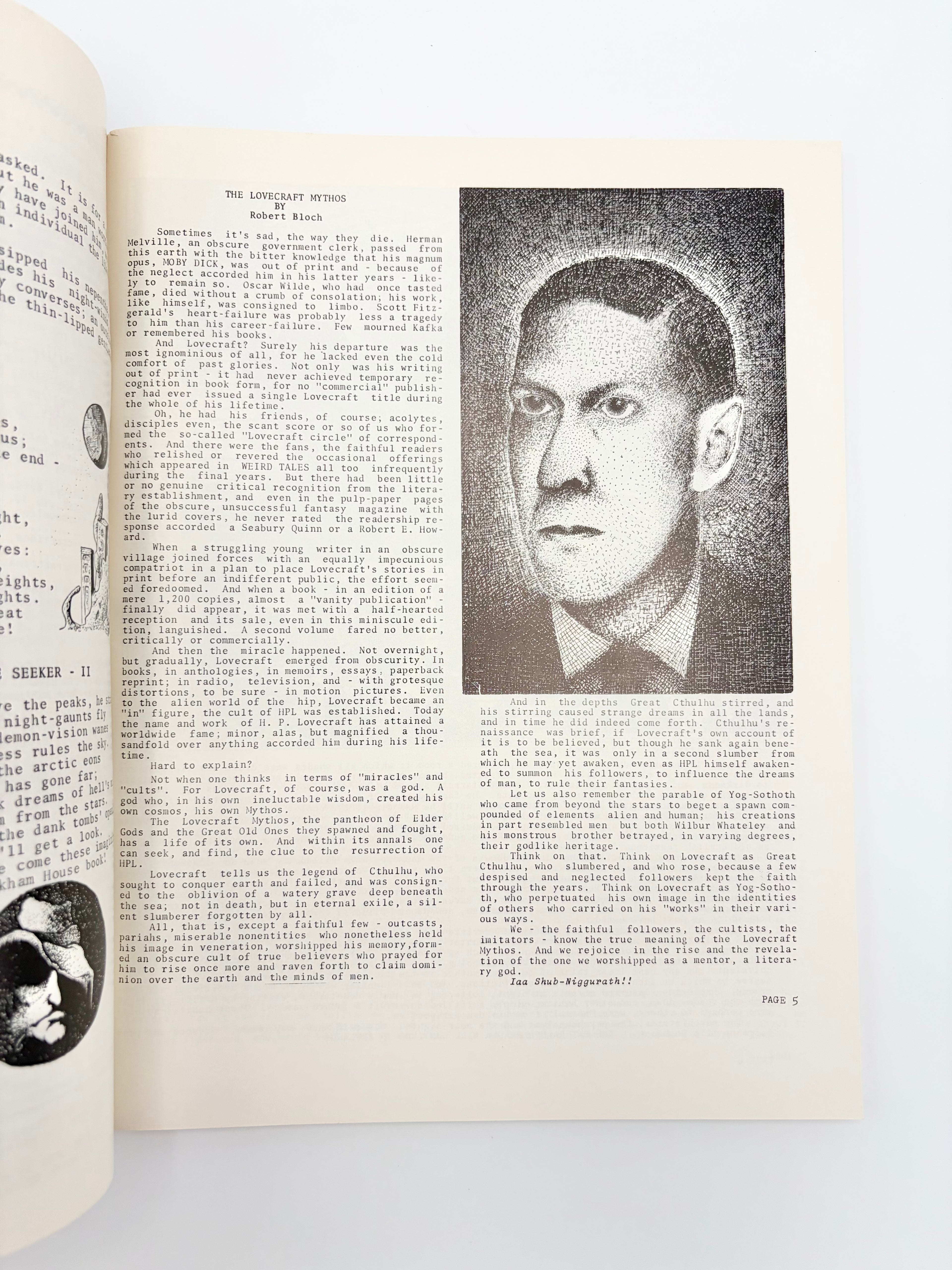 HPL: A Tribute to Howard Phillips Lovecraft edited and published by Meade & Penny Frierson