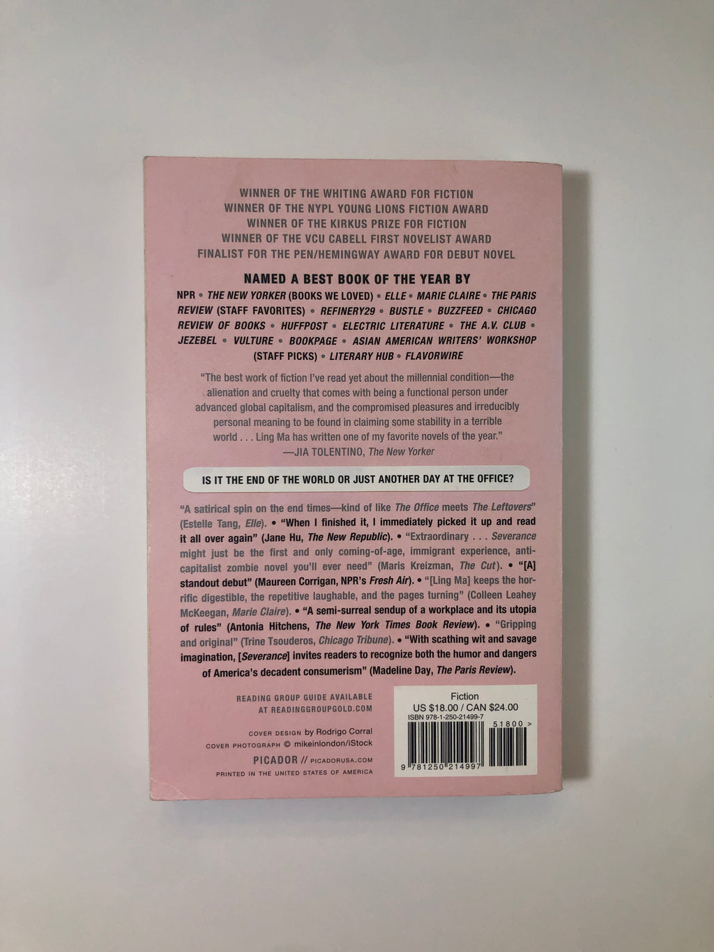 Severance by Ling Ma