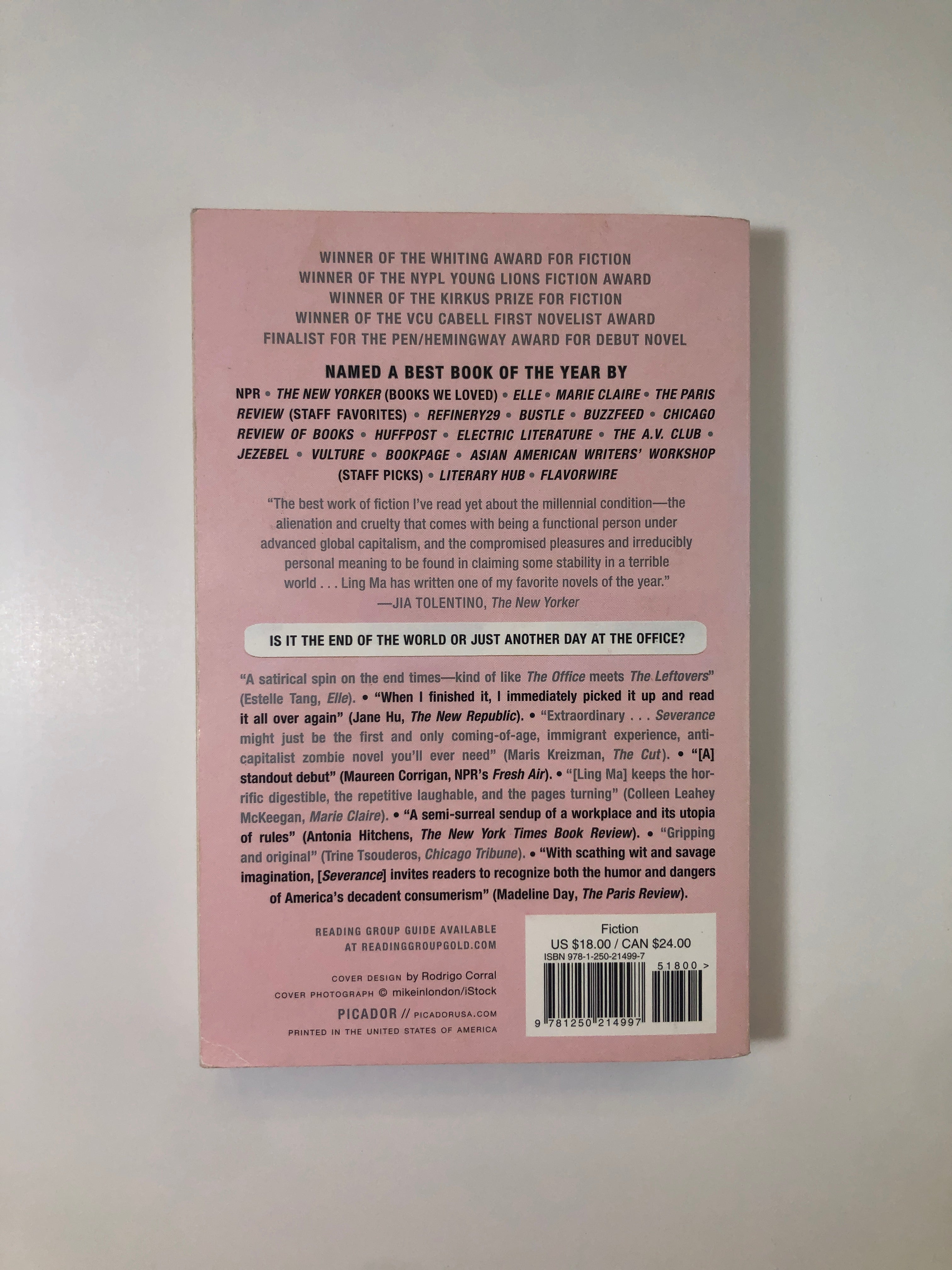 Severance by Ling Ma