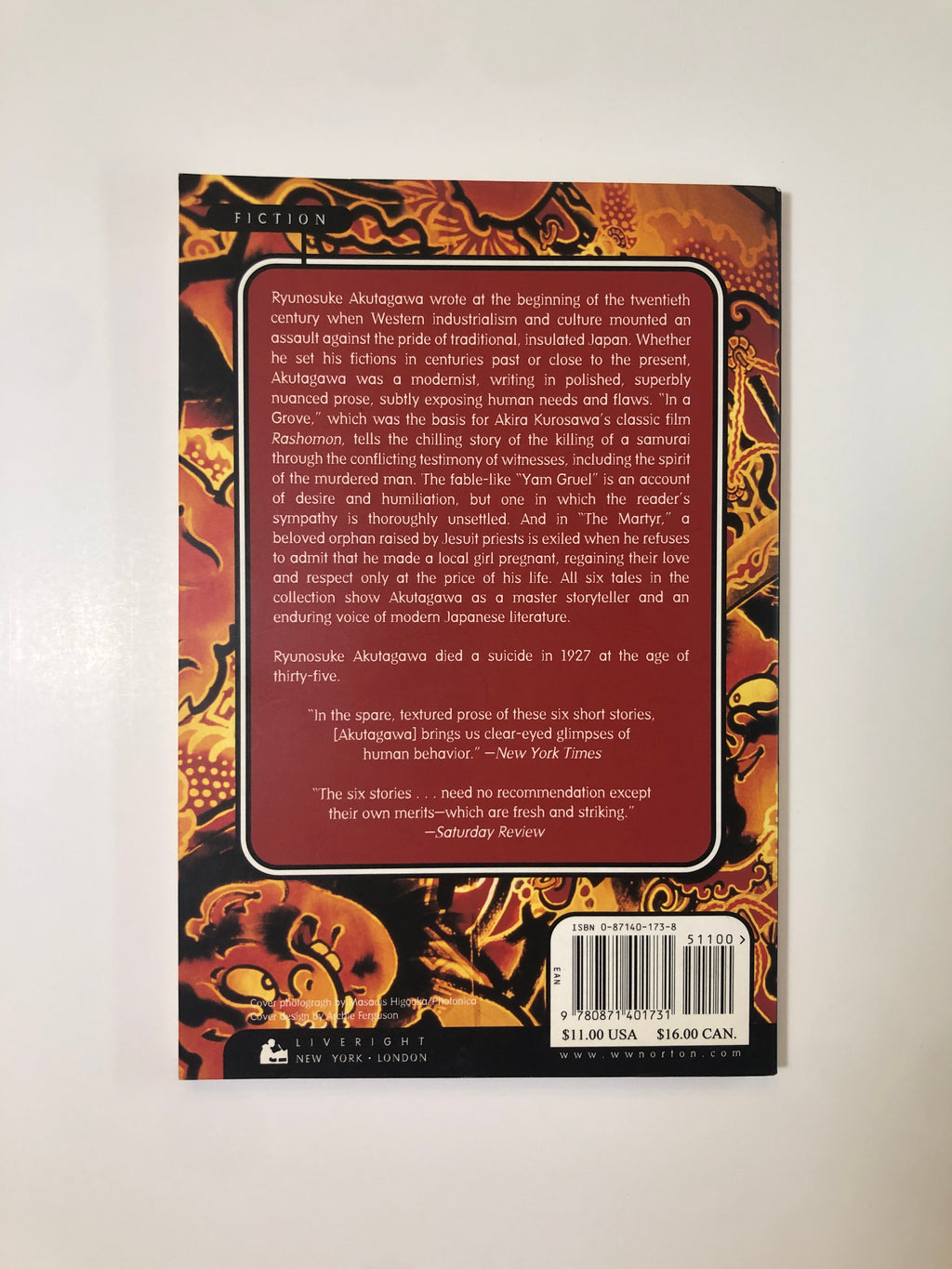 Rashōmon and Other Stories by Ryūnosuke Akutagawa