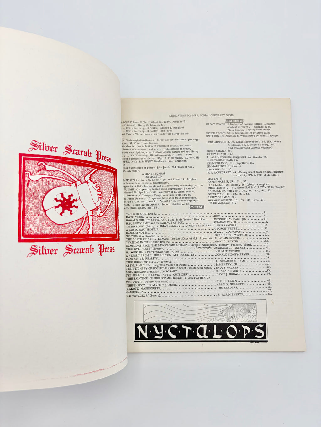 Nyctalops Volume II No. 1 edited by Harry O. Morris, Jr.