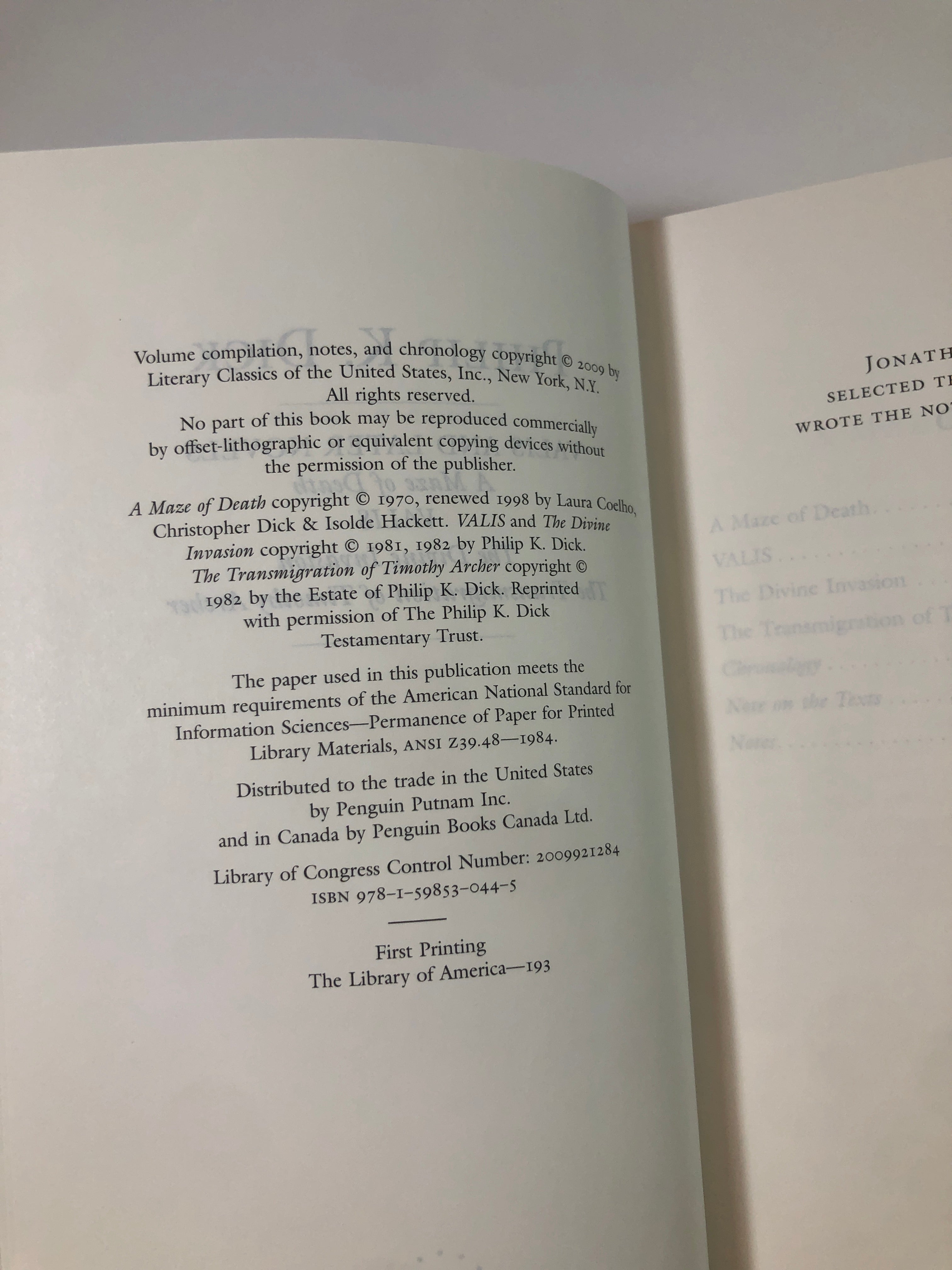 Valis and Later Novels by Philip K. Dick - The Library of America