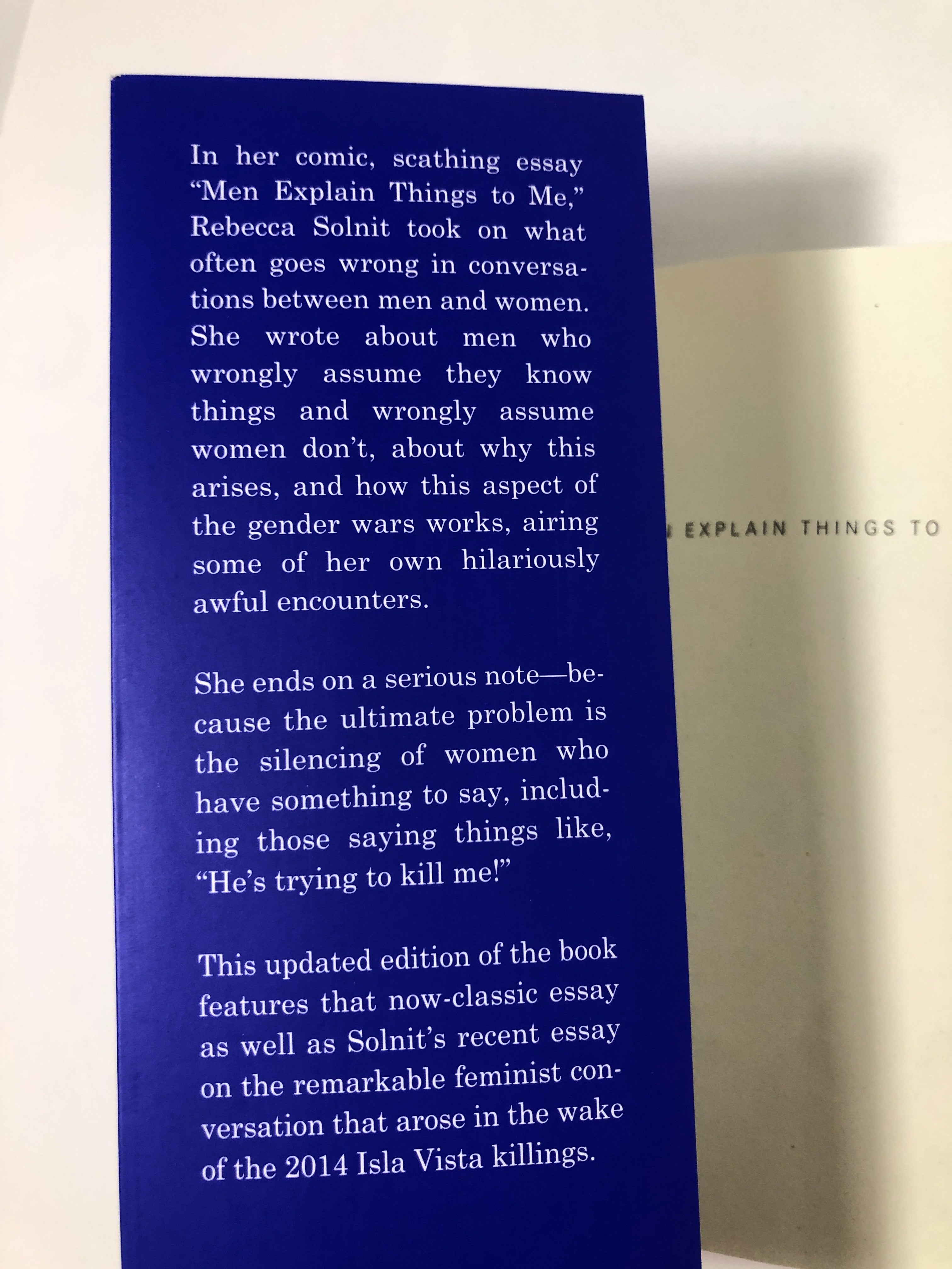 Men Explain Things to Me by Rebecca Solnit