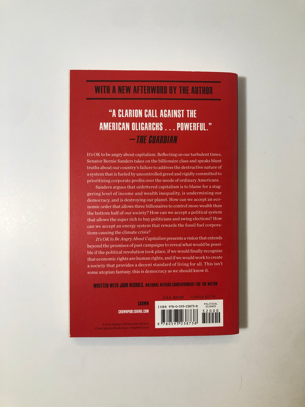 It's OK To Be Angry About Capitalism by Bernie Sanders