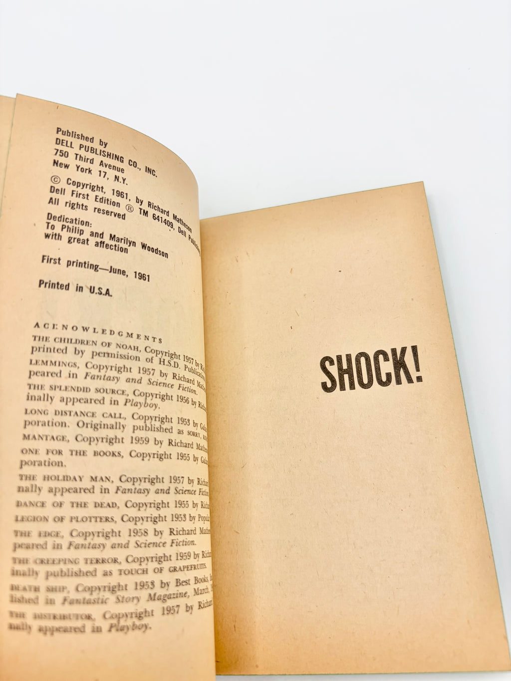 Shock! Thirteen Tales to Thrill and Terrify by Richard Matheson