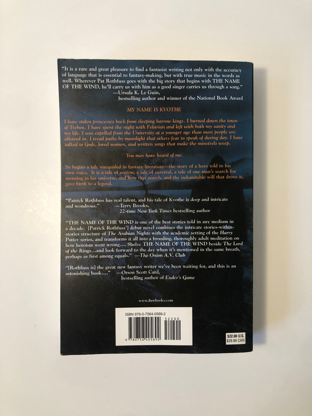 The Name of the Wind by Patrick Rothfuss