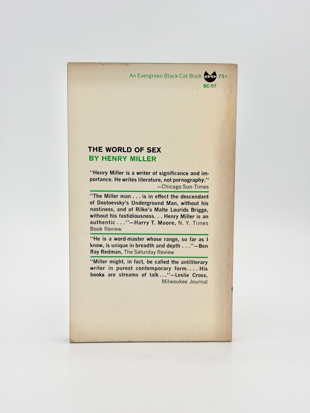 The World of Sex by Henry Miller